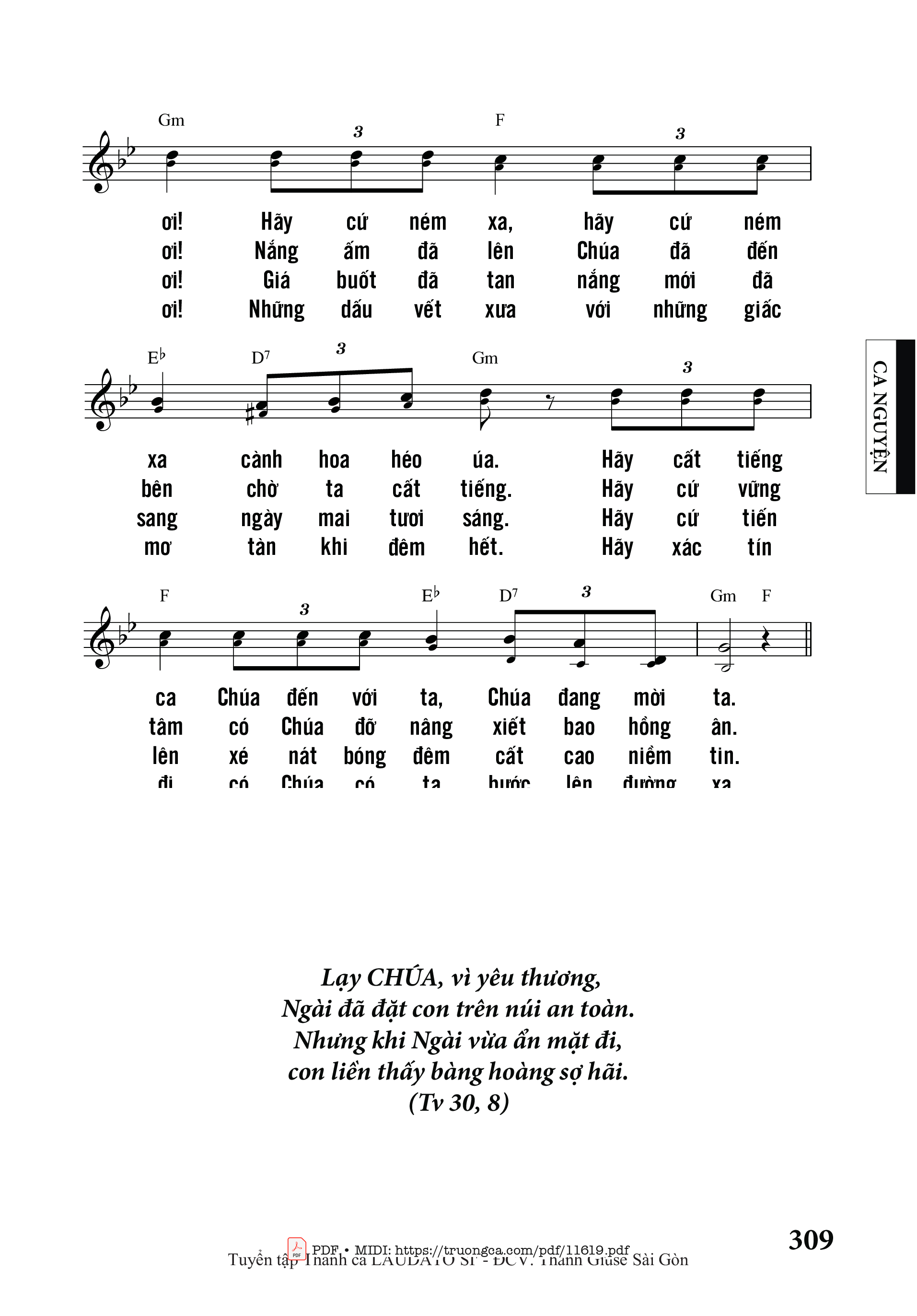 Mặt trời đang lên ngàn muôn tia sáng lung linh gọi ngày ân phúc tràn lan trên cõi dương trần, Trang 2