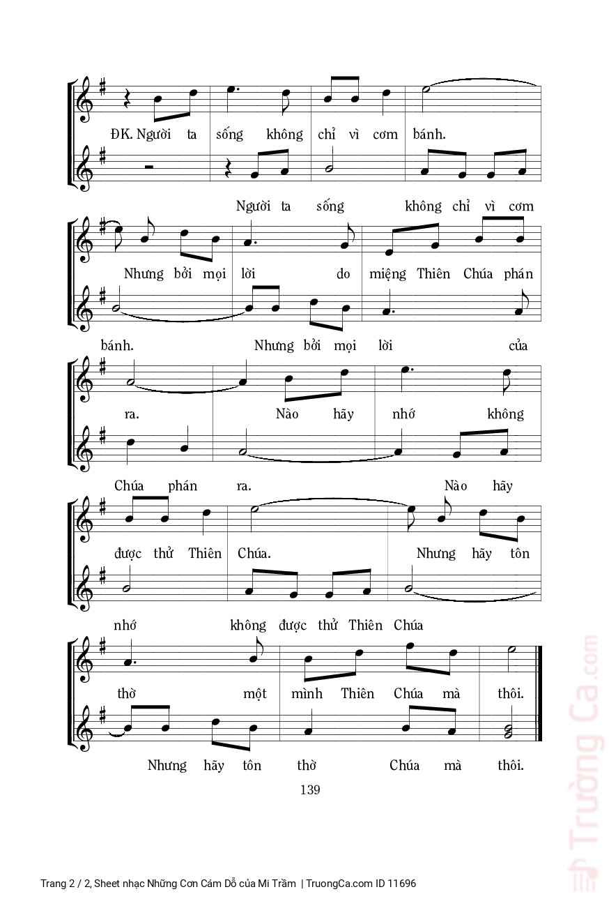 Page 2 of Sheet music PDF Những Cơn Cám Dỗ - Mi Trầm