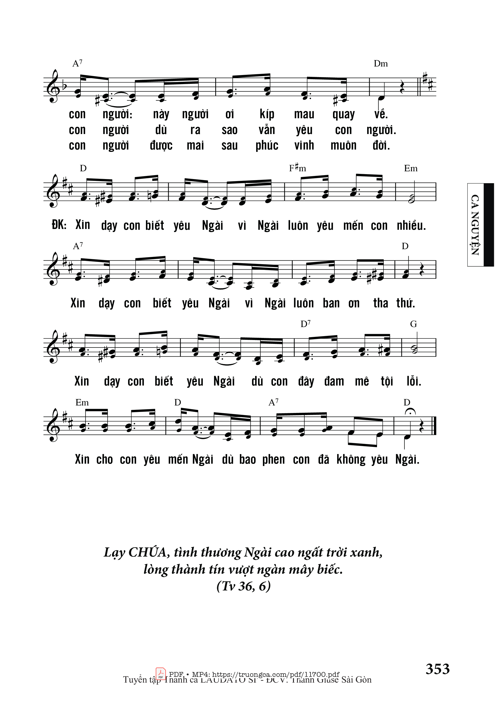 Page 2 of Sheet music PDF Xin Dạy Con Yêu Ngài - Thành Tâm