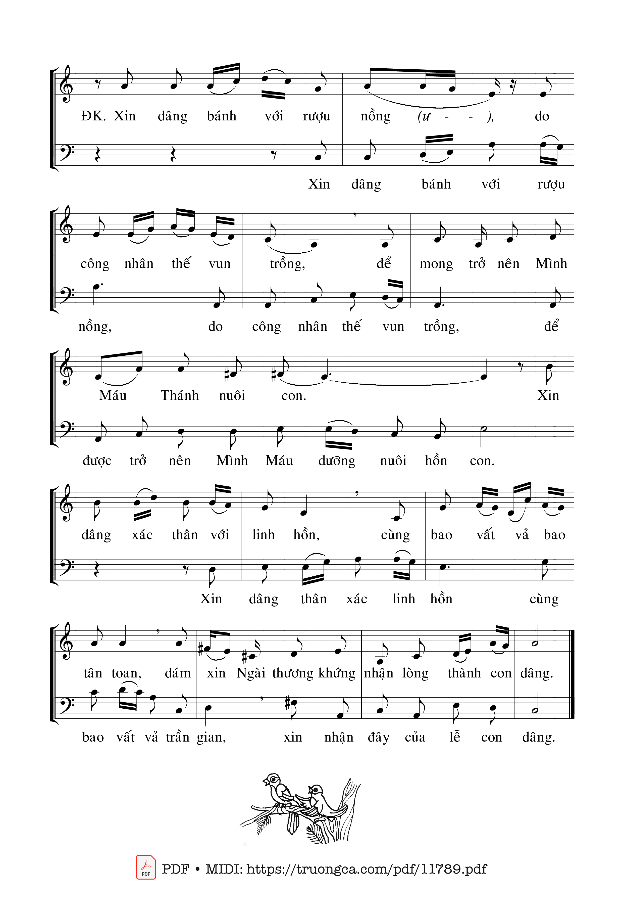 Page 2 of Sheet music PDF Dâng Lễ Mùa Xuân - Hải Nguyễn