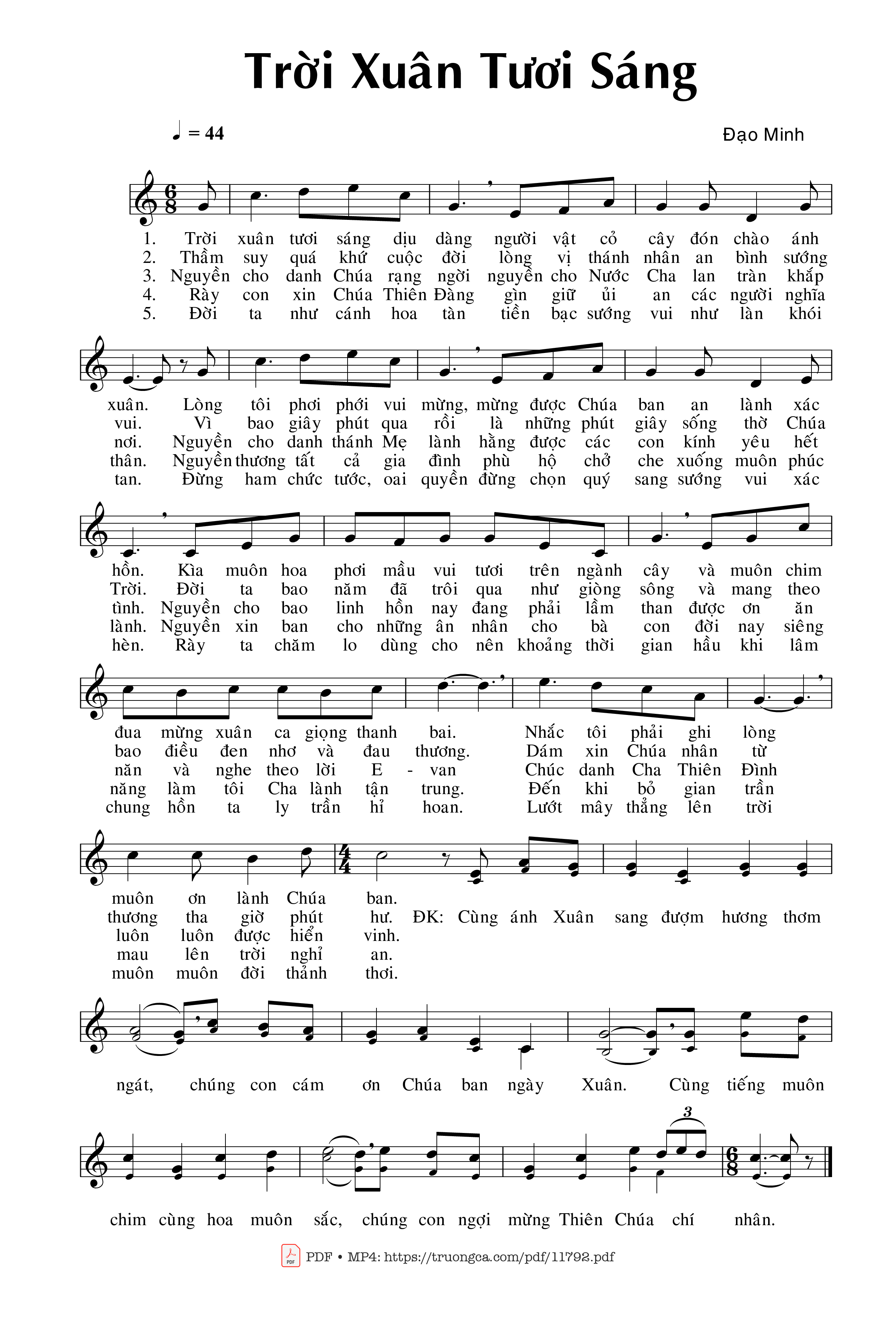 Trời Xuân Tươi Sáng