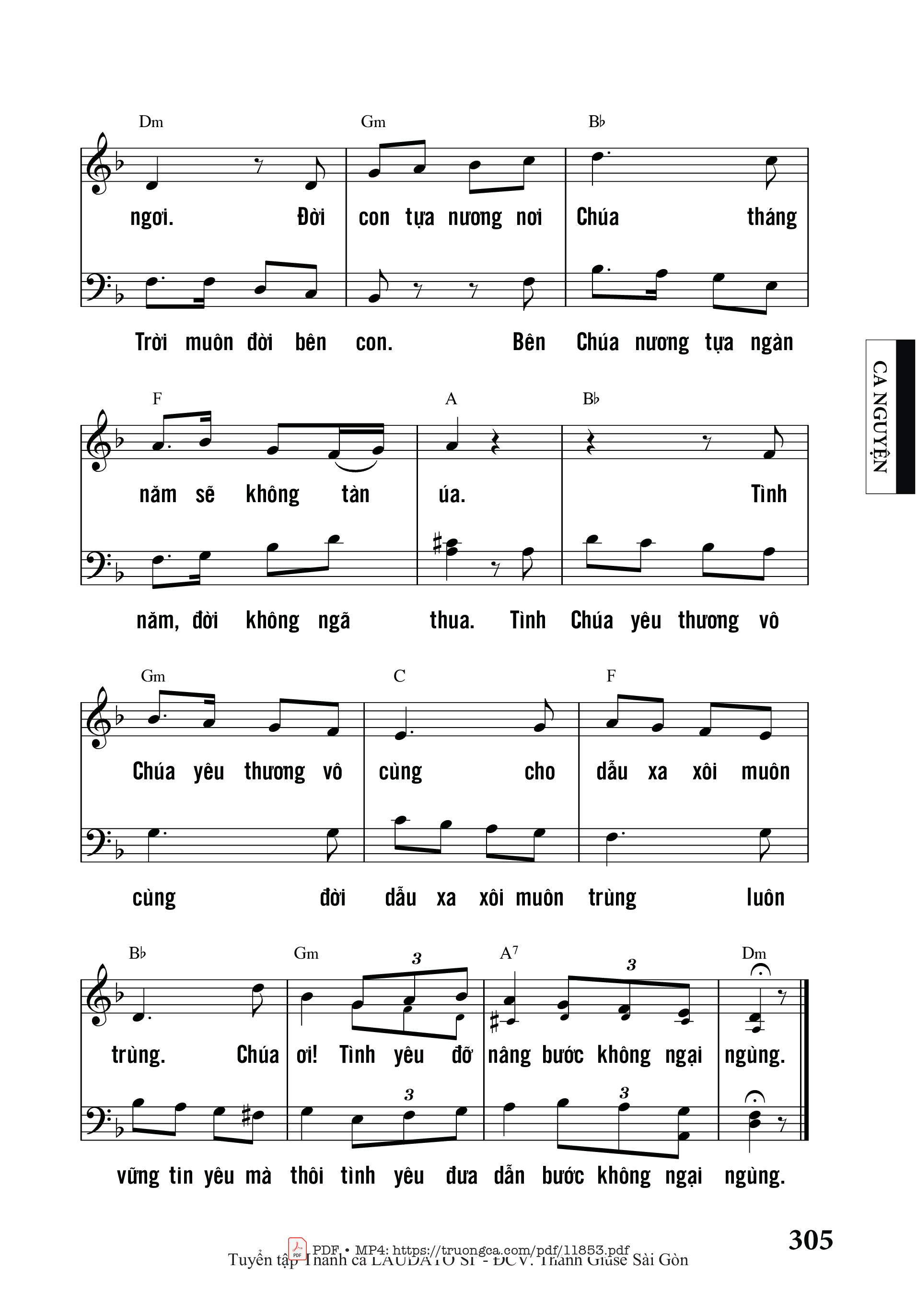 Page 2 of Sheet music PDF Sống Trong Tình Chúa - Nguyễn Duy