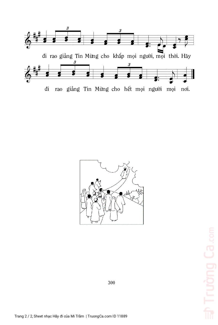 Page 2 of Sheet music PDF Hãy đi - Mi Trầm