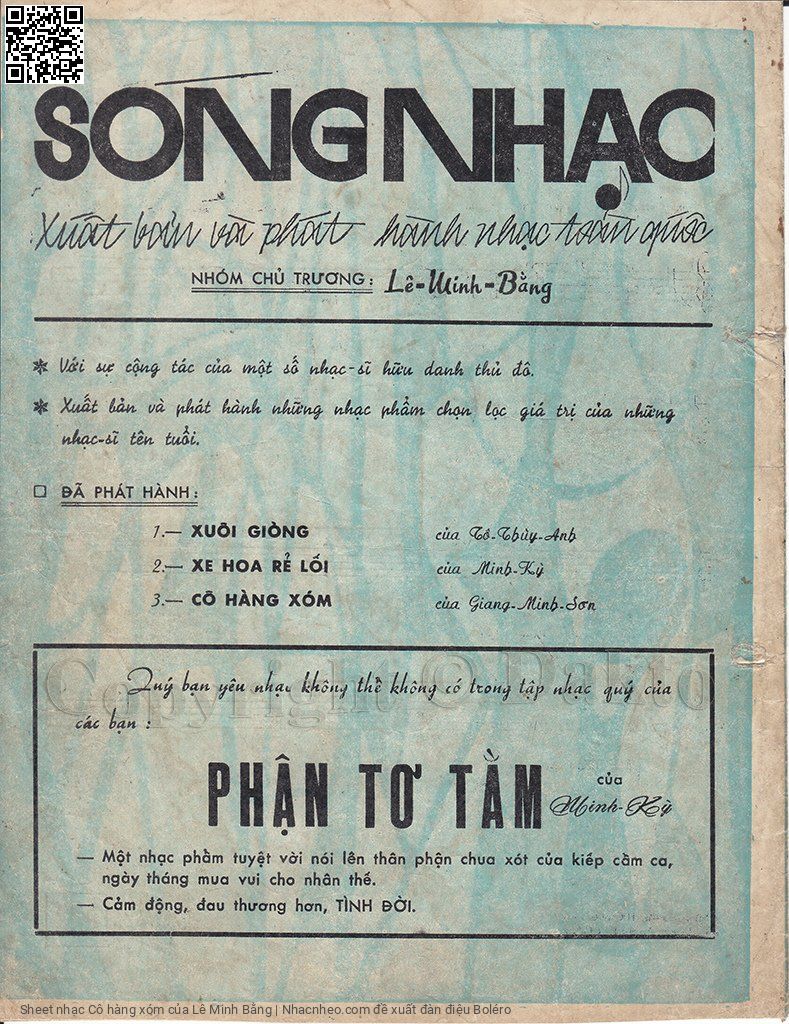 Page 4 of Sheet music PDF Cô hàng xóm - Lê Minh Bằng