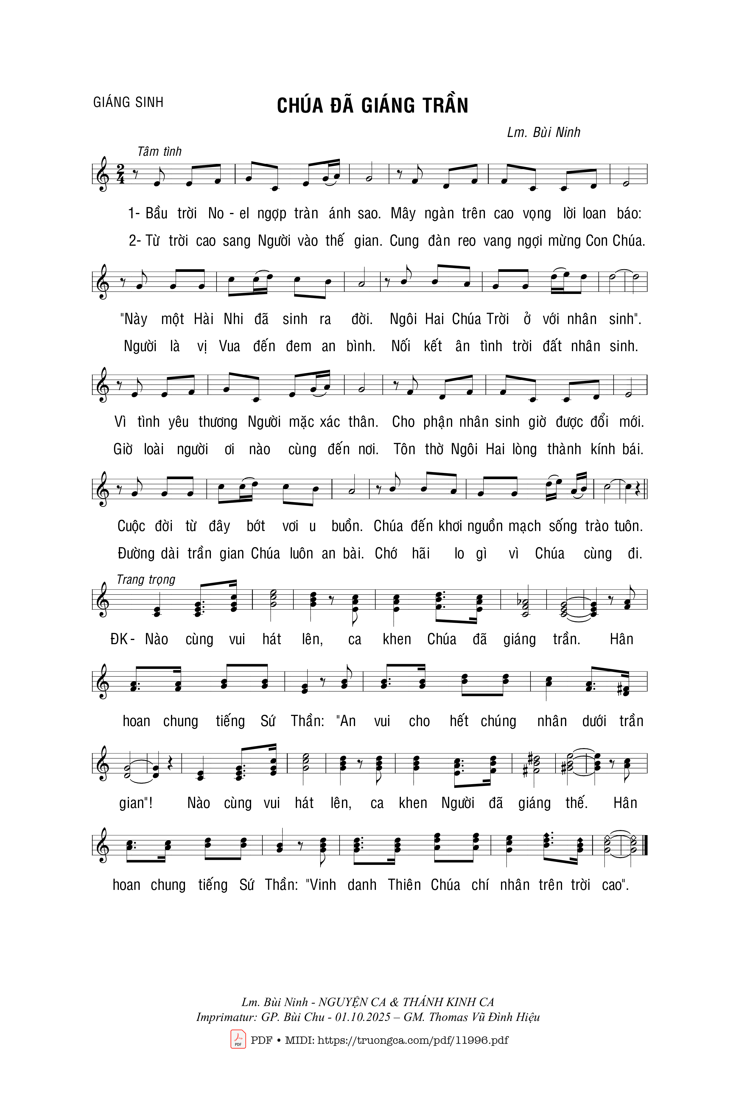 Chúa đã Giáng Trần