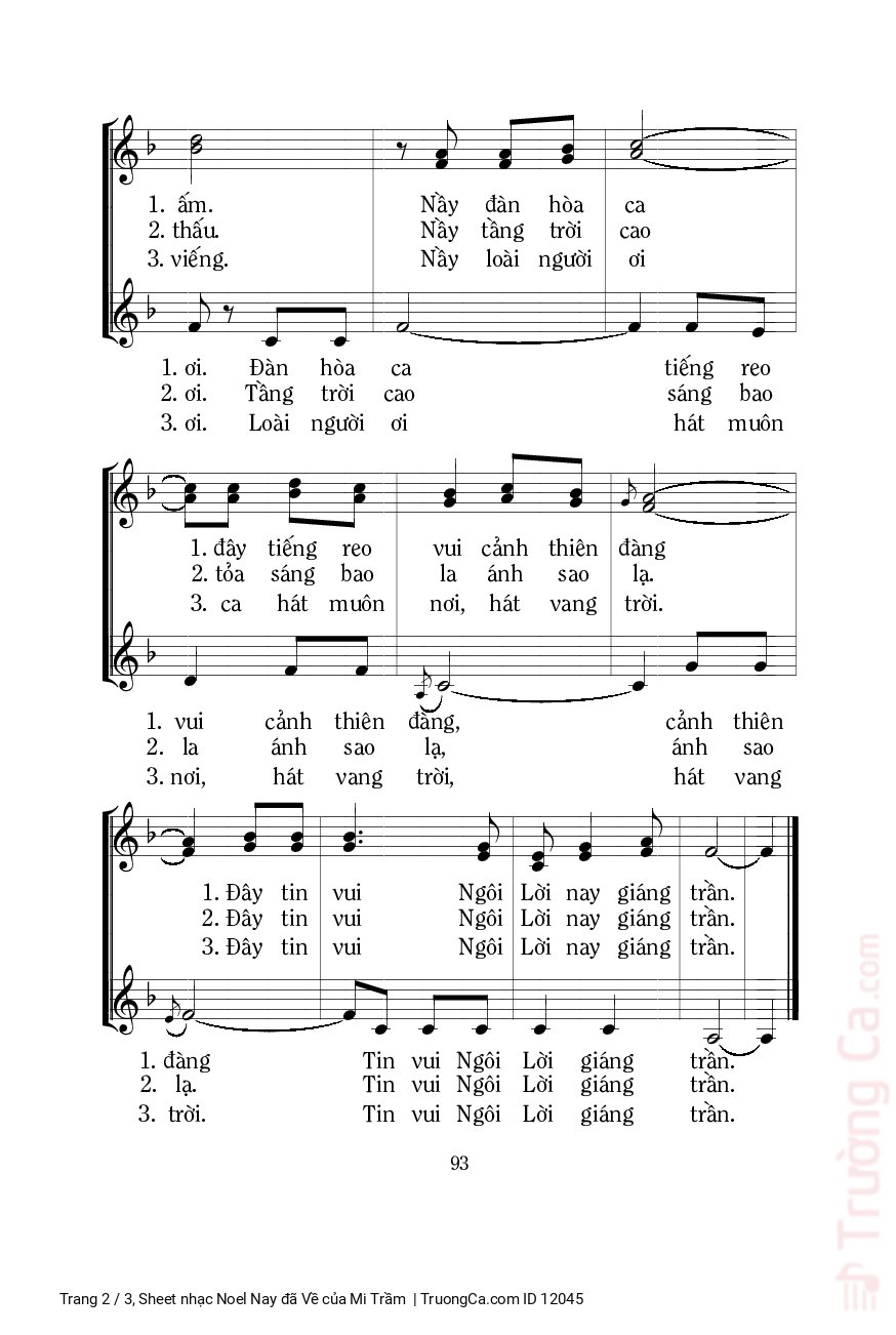 Page 2 of Sheet music PDF Noel Nay đã Về - Mi Trầm