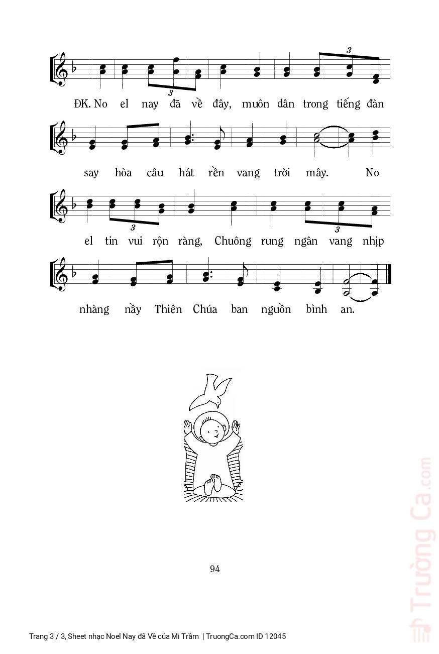 Page 3 of Sheet music PDF Noel Nay đã Về - Mi Trầm