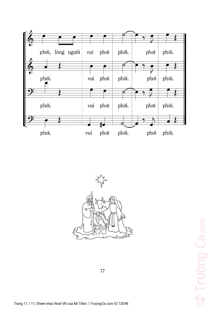Page 11 of Sheet music PDF Noel Về - Mi Trầm