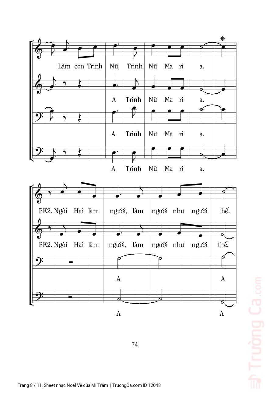 Page 8 of Sheet music PDF Noel Về - Mi Trầm