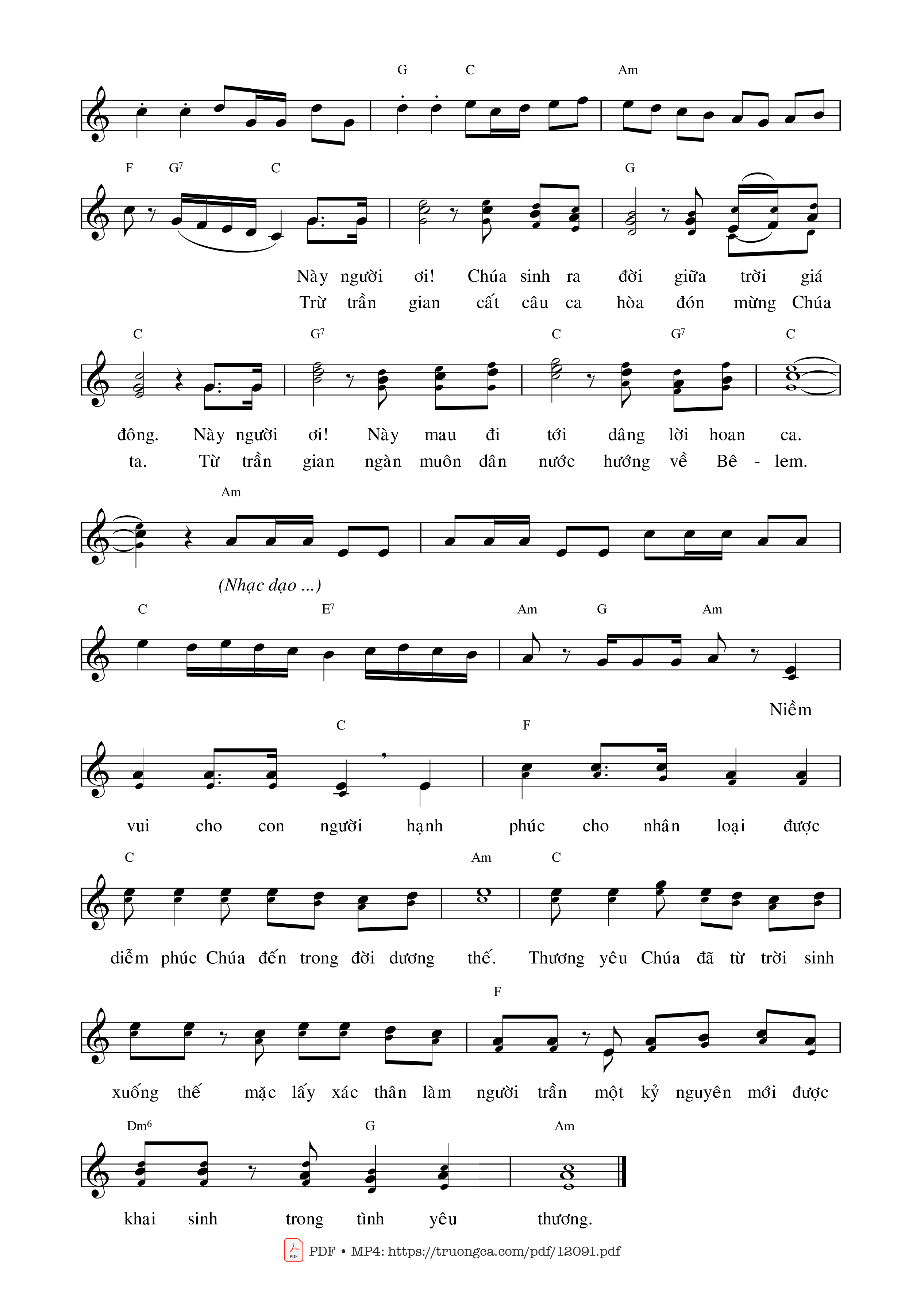 Page 2 of Sheet music PDF Đêm Hồng ân - Thái Nguyên
