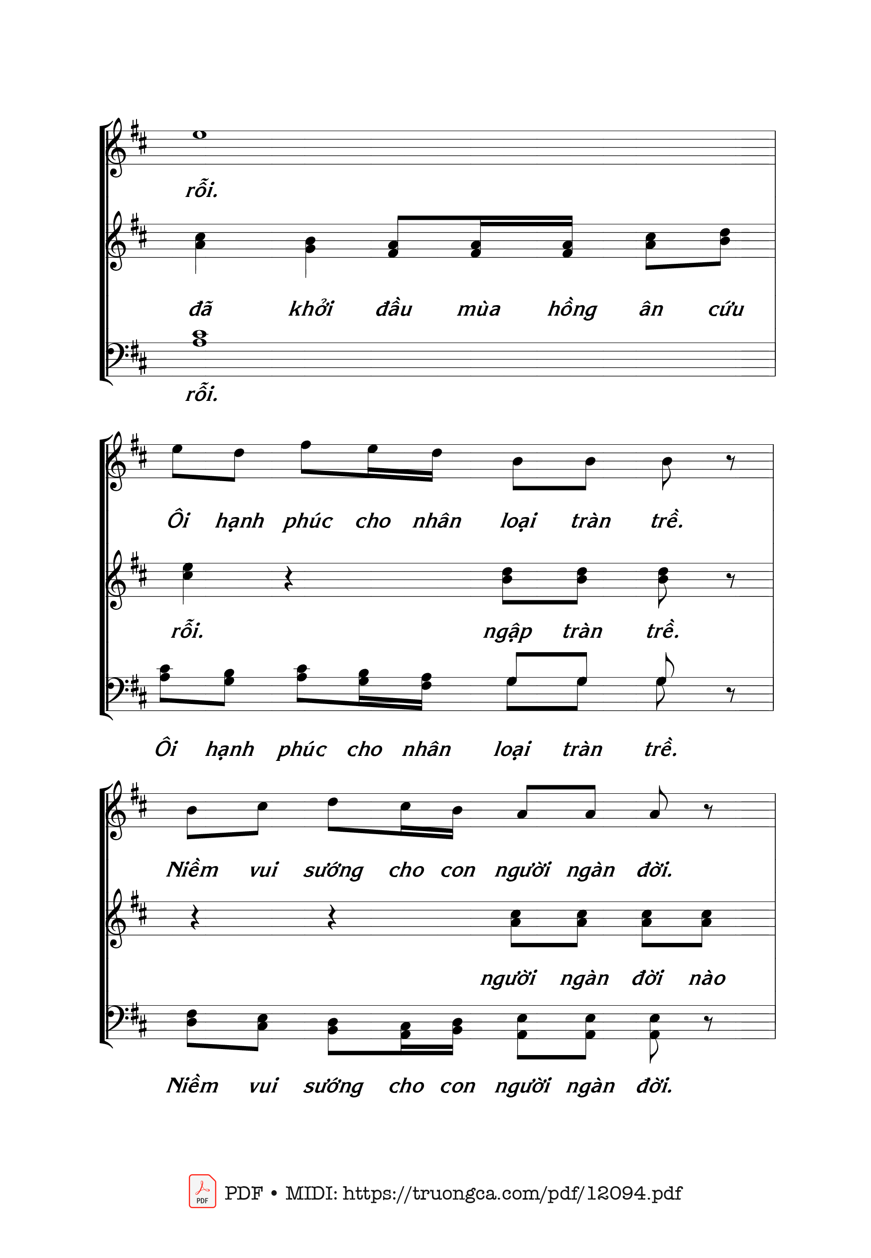 Page 5 of Sheet music PDF đêm Tình Yêu - Thái Nguyên