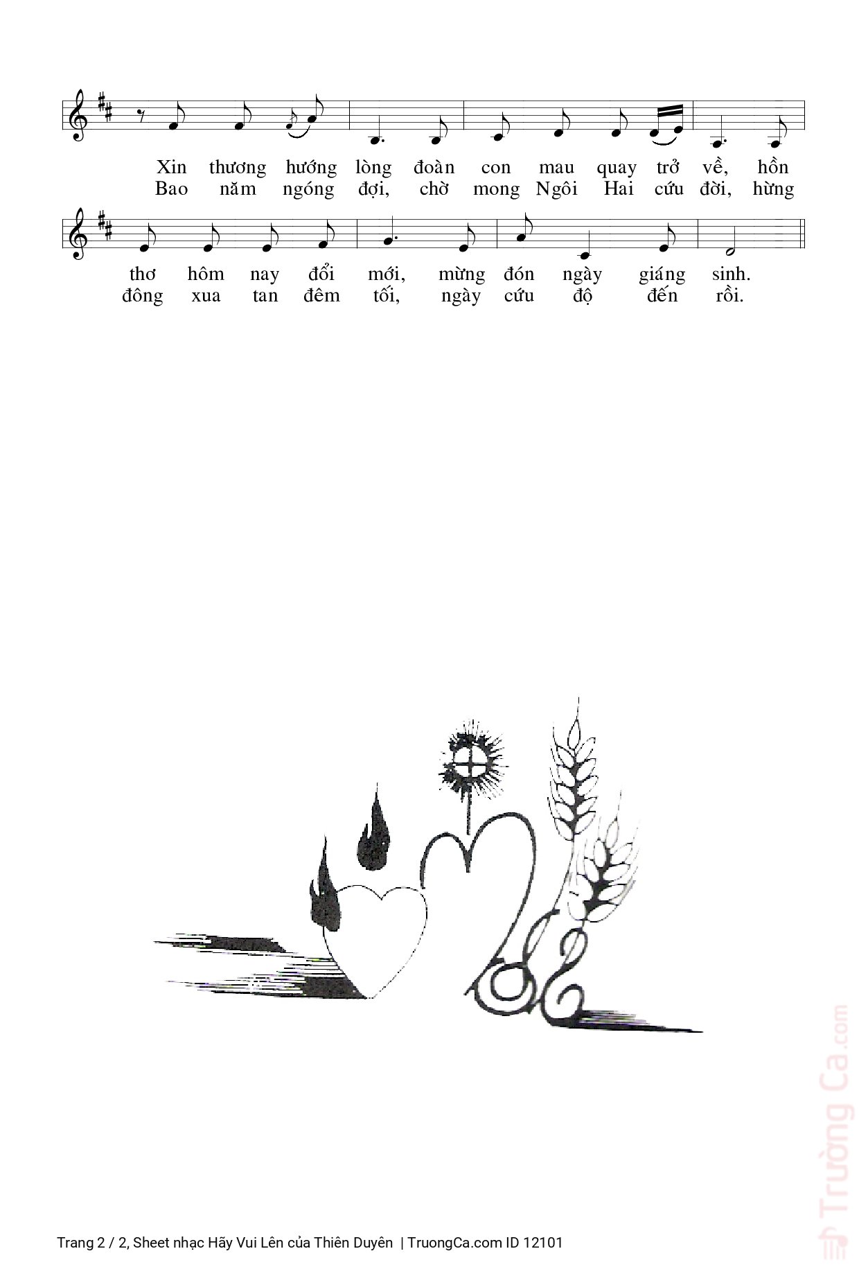 Page 2 of Sheet music PDF Hãy Vui Lên - Thiên Duyên