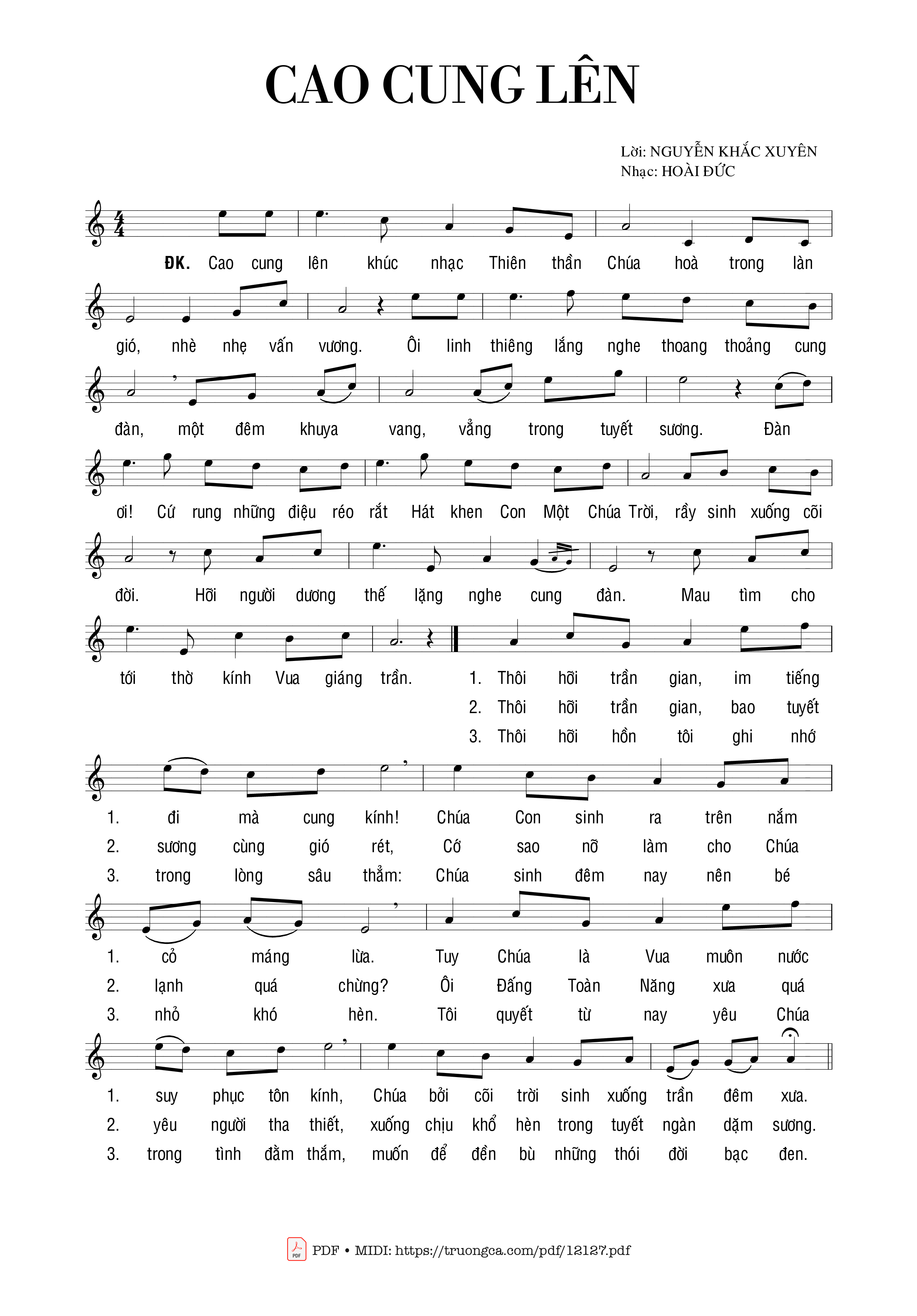 Cao Cung Lên - Hoài Đức