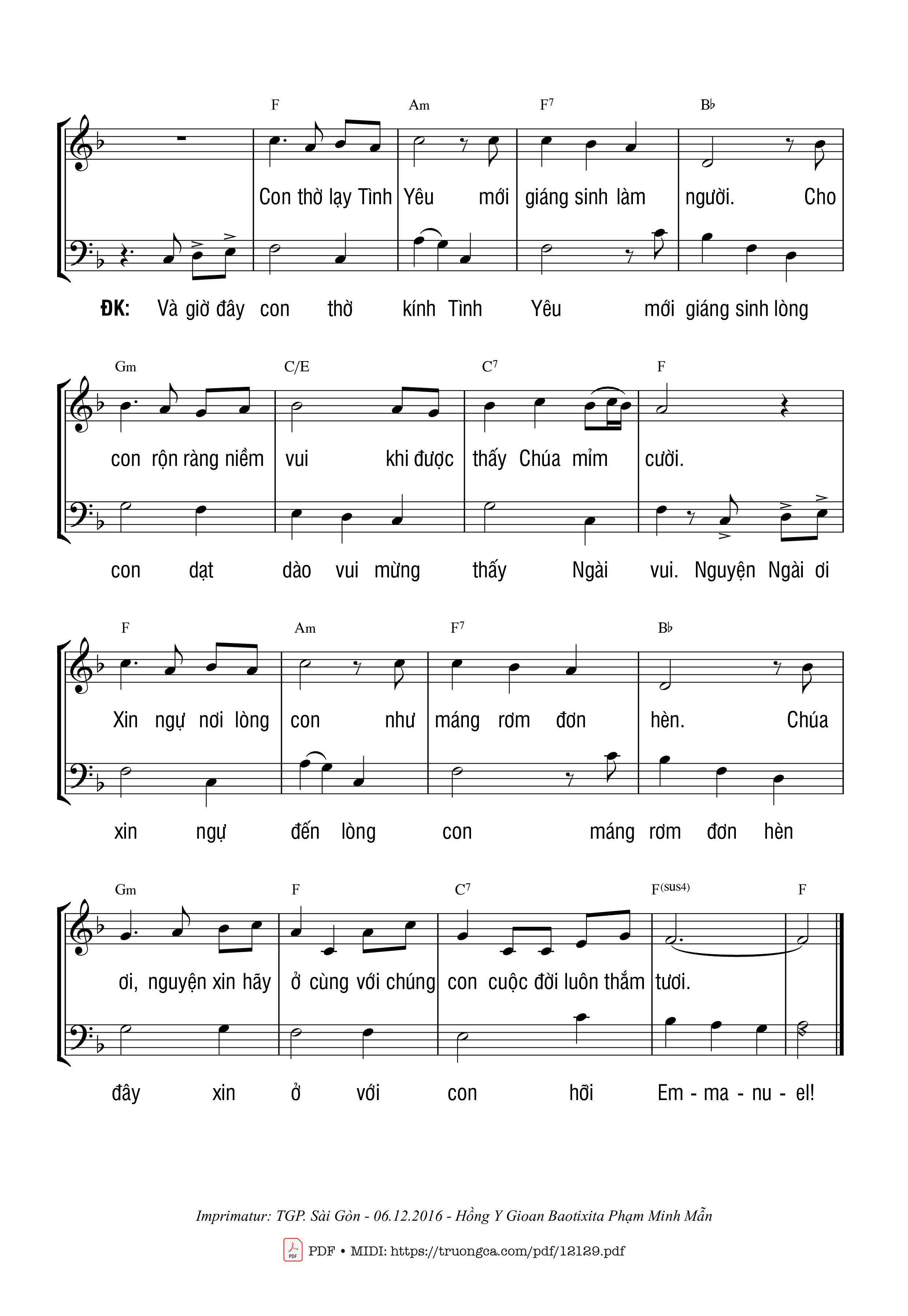 Con muốn chìm trong tĩnh lặng để cảm thấu tình Trời cao sâu Chúa Trời xuống làm con người, Trang 2