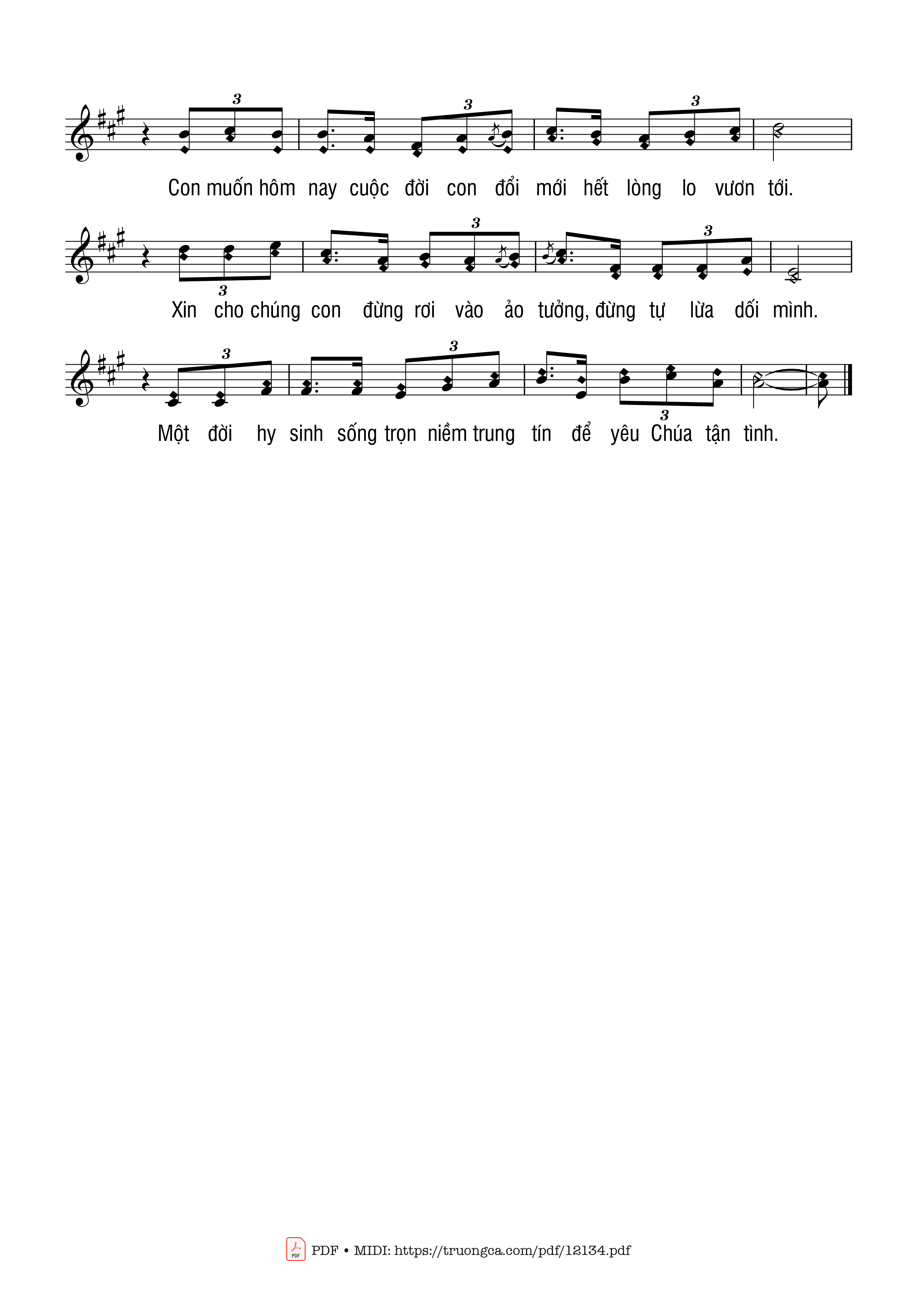 Page 2 of Sheet music PDF Chân Thành Sám Hối - Thái Nguyên