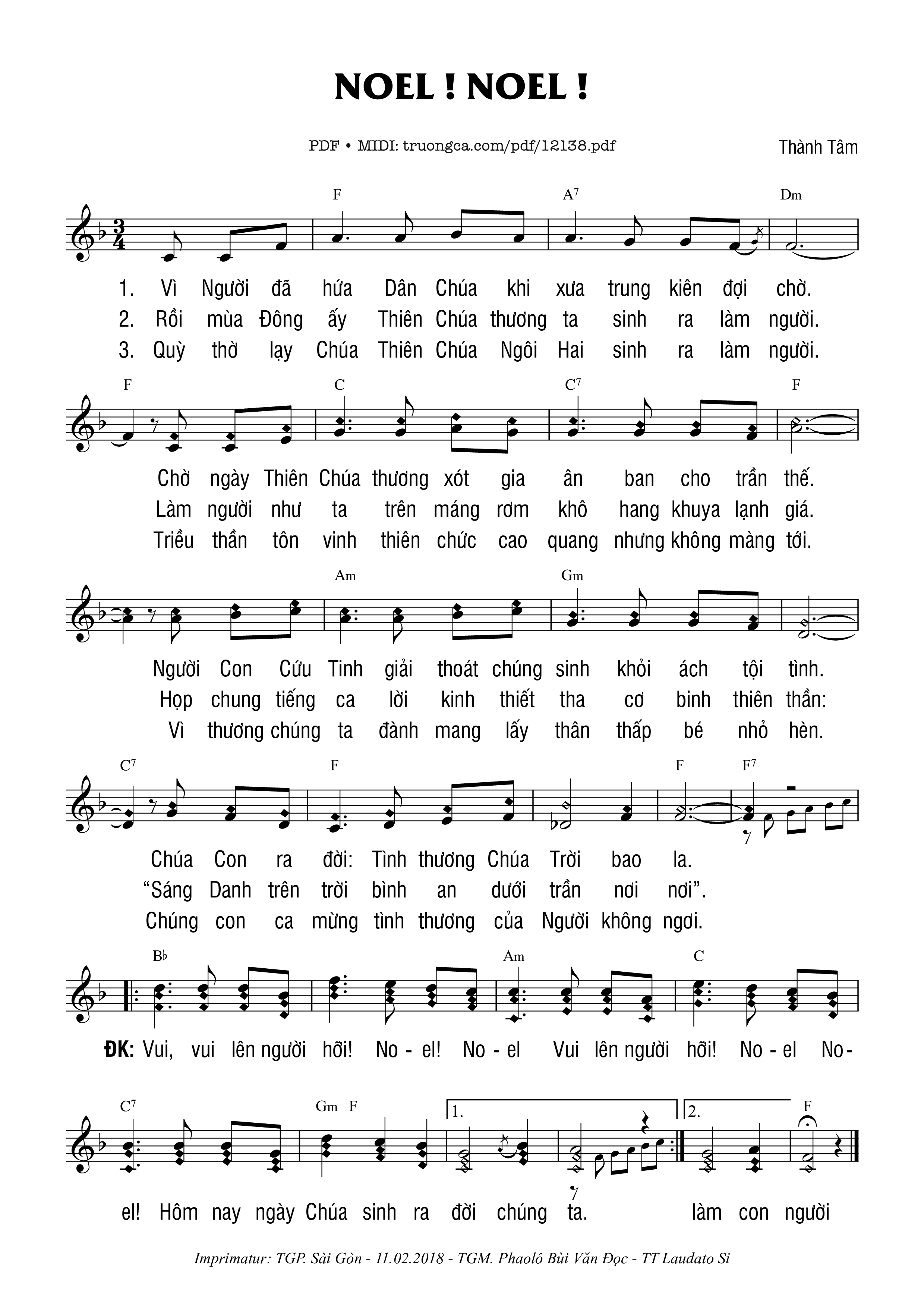 Noel! Noel! - Thành Tâm