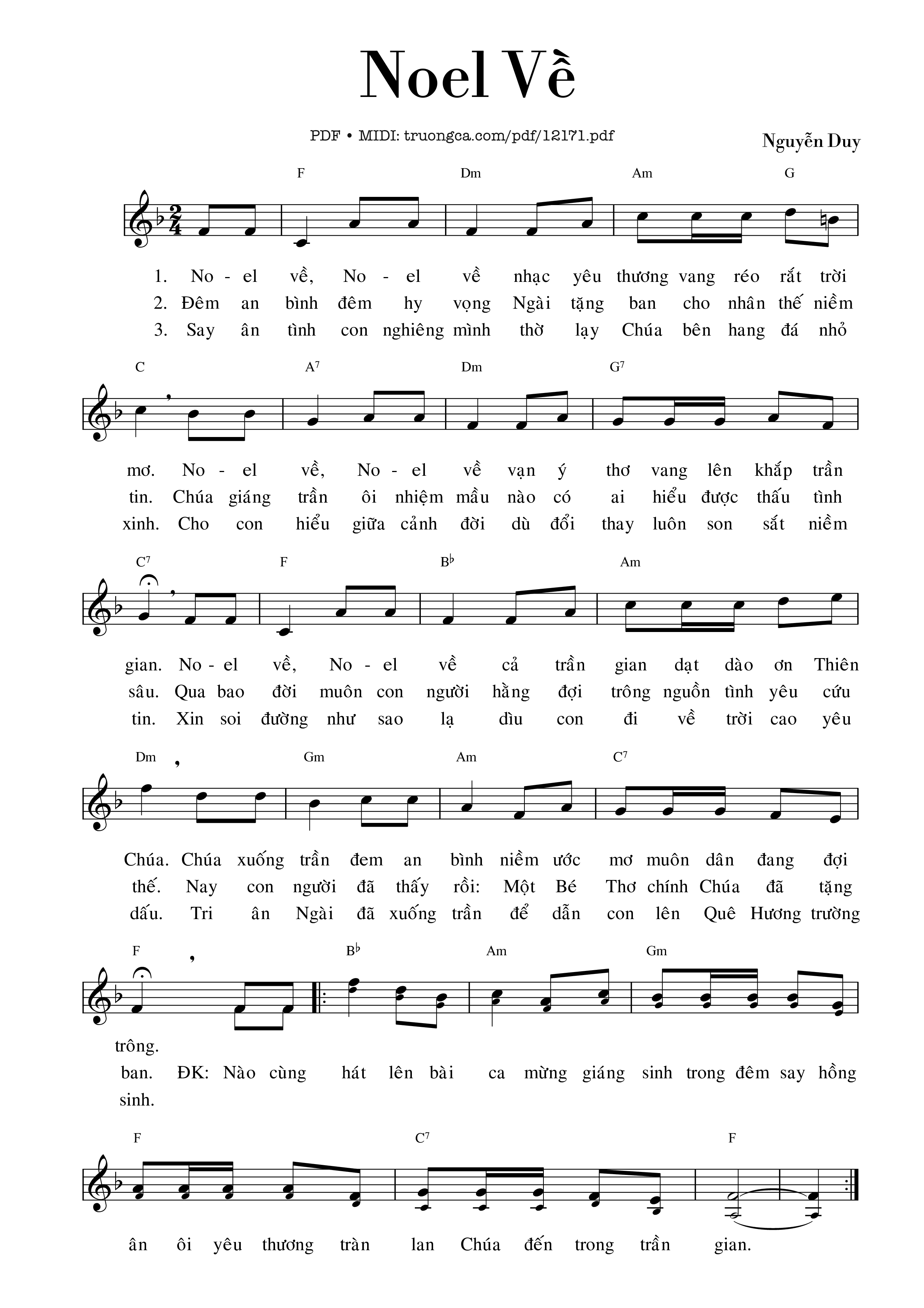 Noel Về - Nguyễn Duy