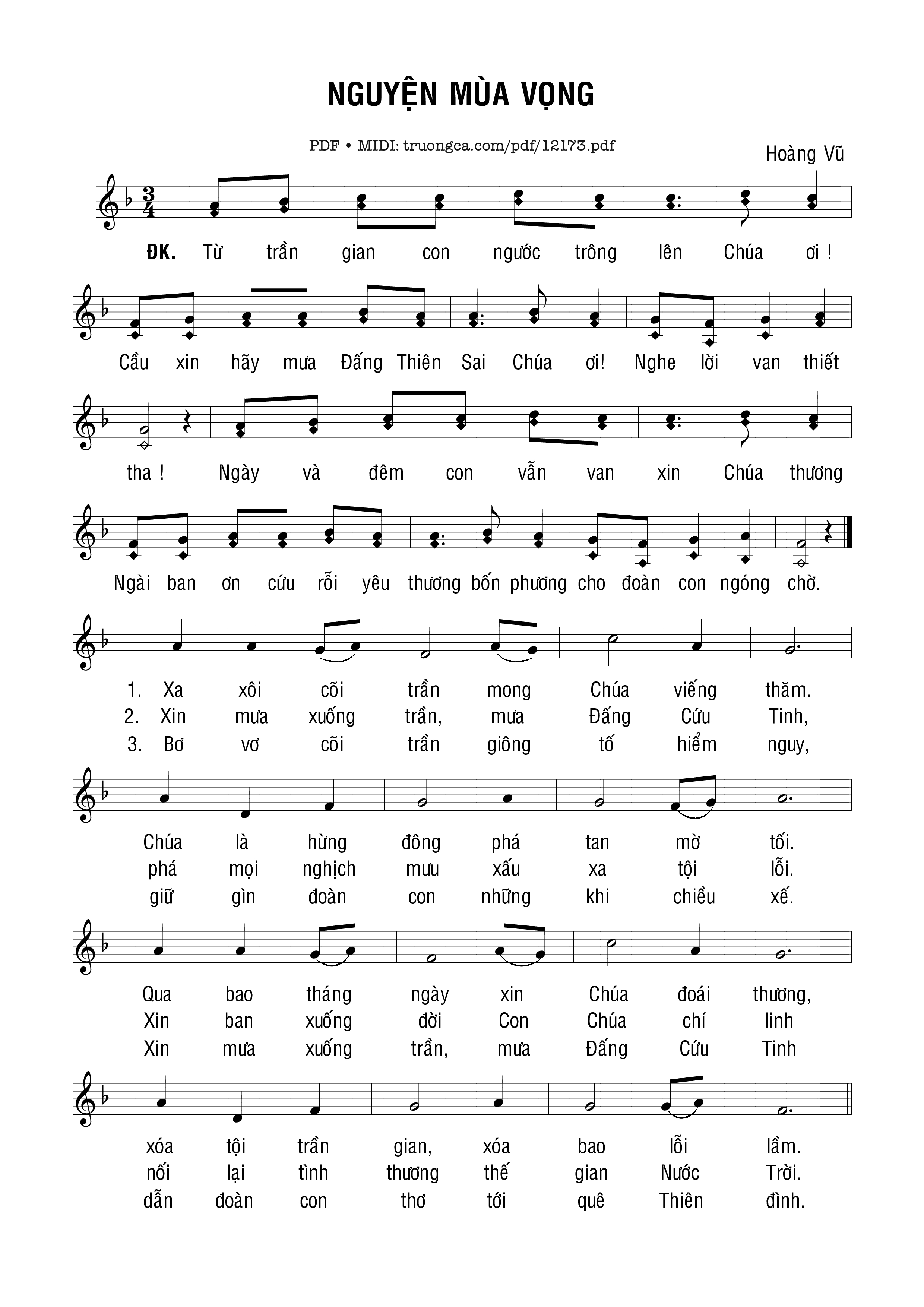 Nguyện Mùa Vọng