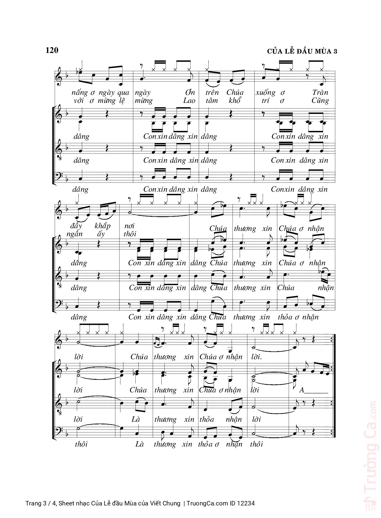 Là đây của lễ con dâng Là đây của lễ con dâng, Trang 3