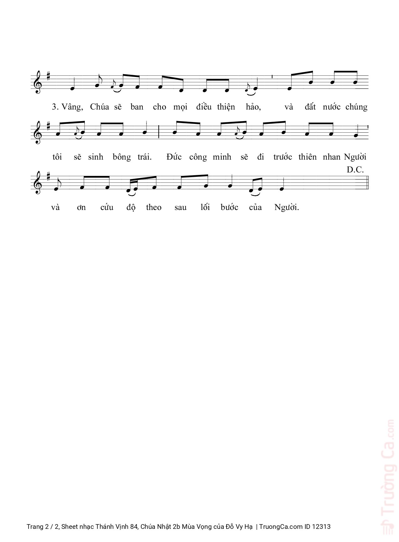 Lạy Chúa xin tỏ lòng từ bi Chúa cho chúng con và ban ơn cứu rỗi cho chúng con, Trang 2