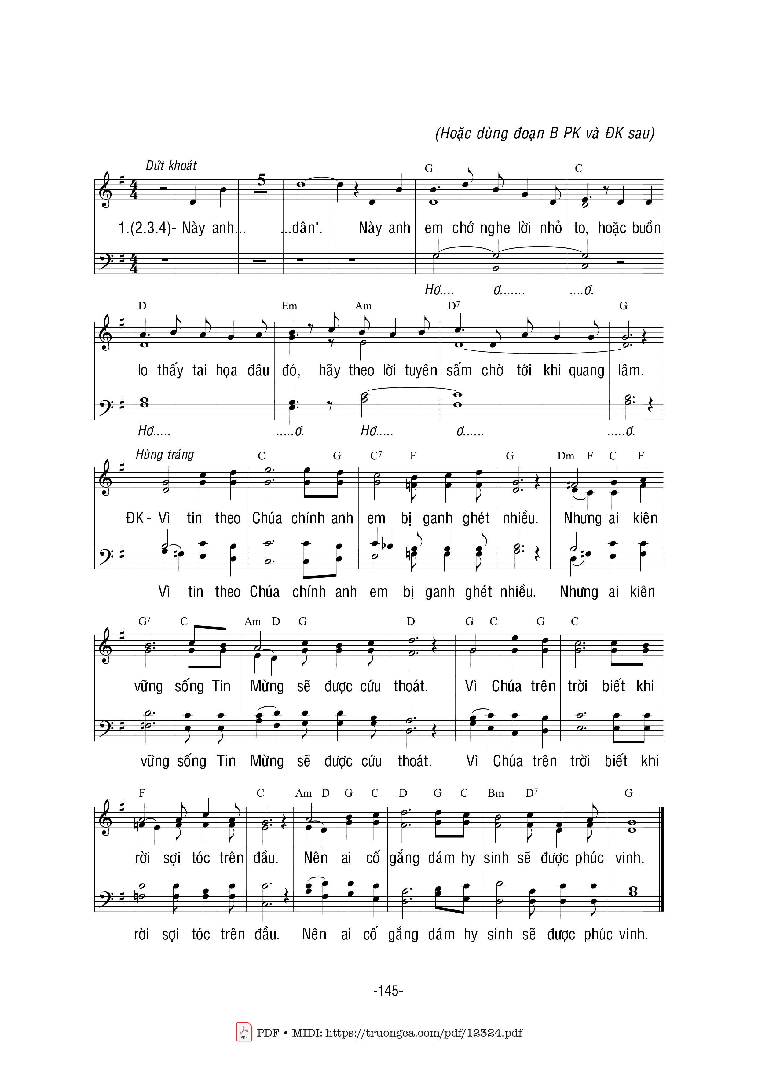 Này anh em hãy coi chừng người đời vì người ta lấy danh Thầy ra hứa Chính tôi được Thiên Chúa sai tới cứu muôn dân, Trang 2