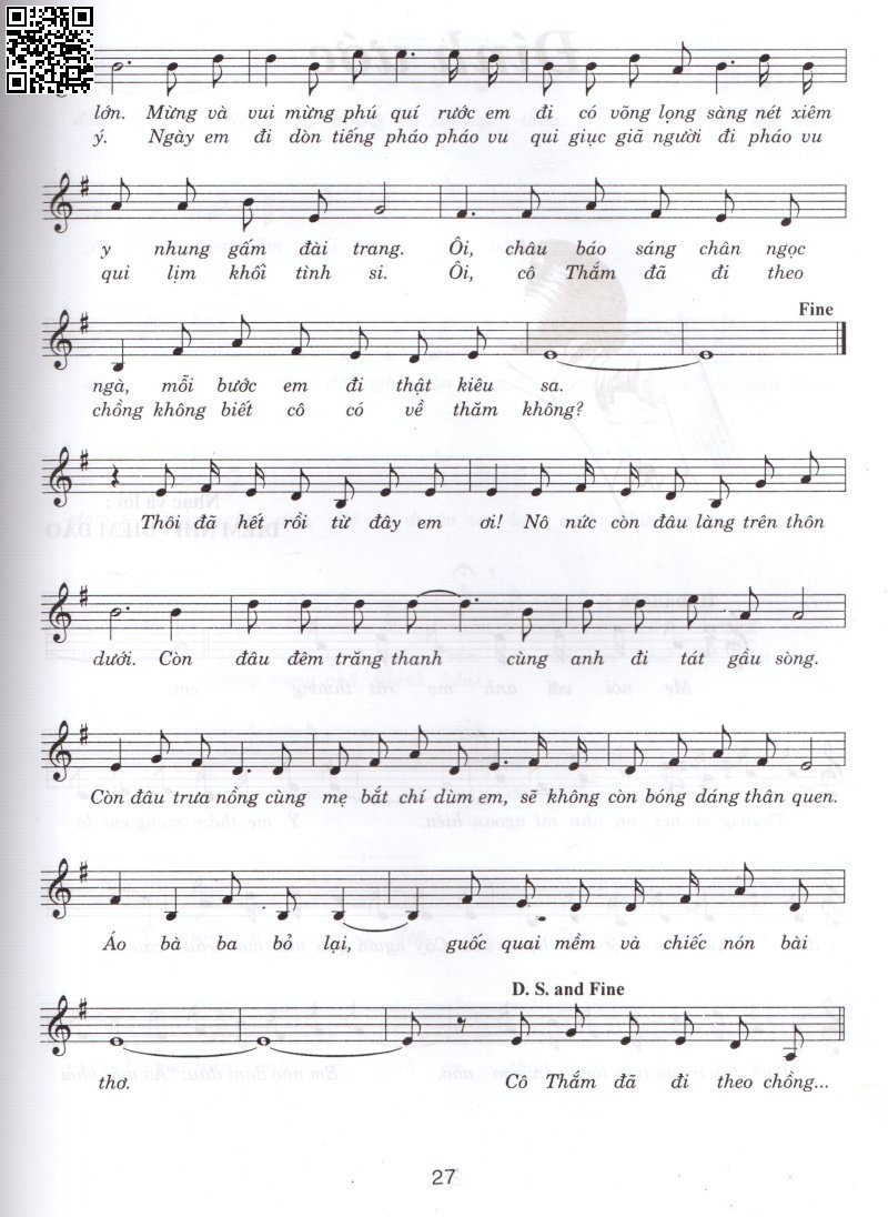 Page 2 of Sheet music PDF Cô Thắm theo chồng - Giao Tiên