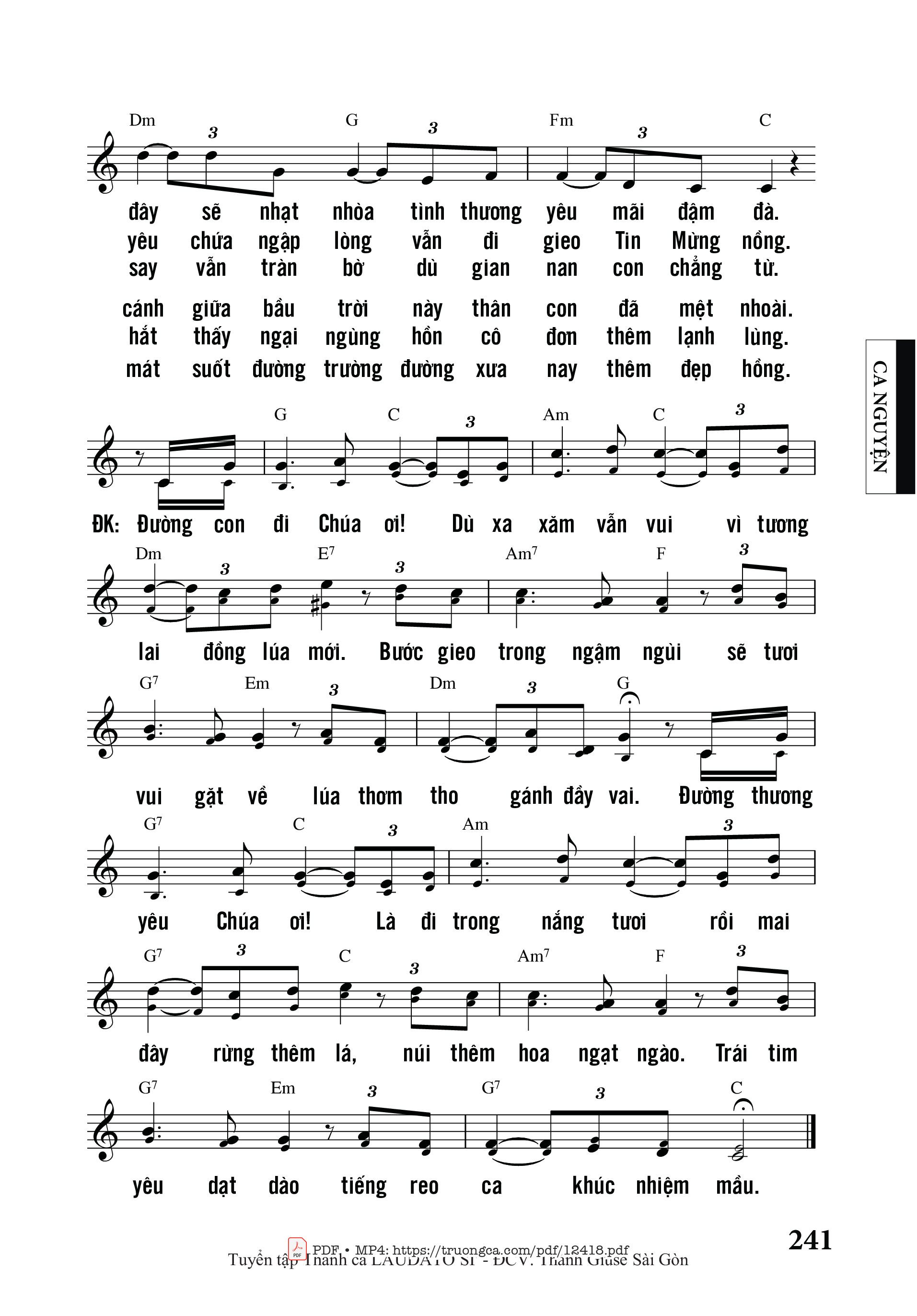 Page 2 of Sheet music PDF đường Con đi - Nguyễn Duy