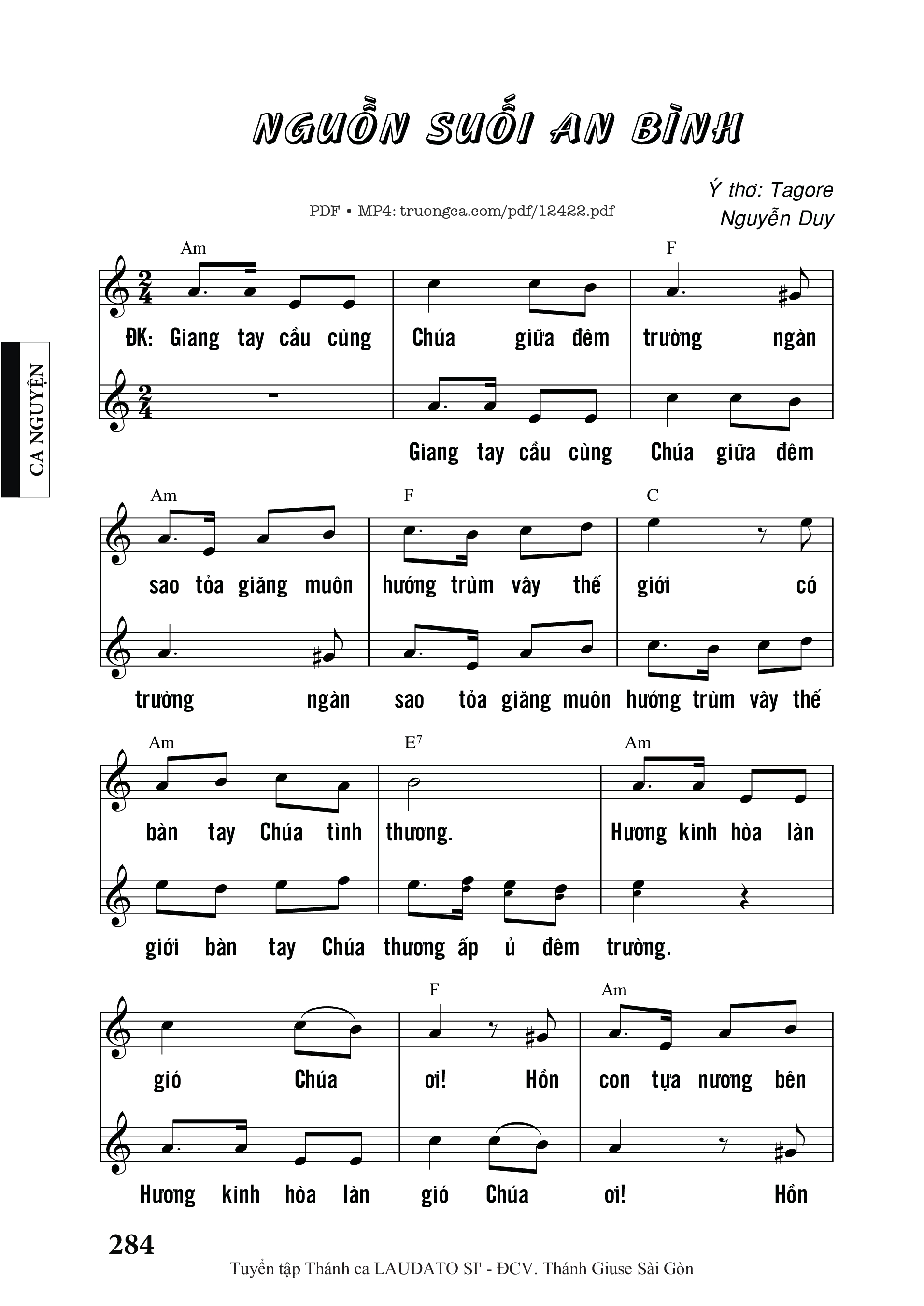 Sheet PDF of Nguồn Suối An Bình