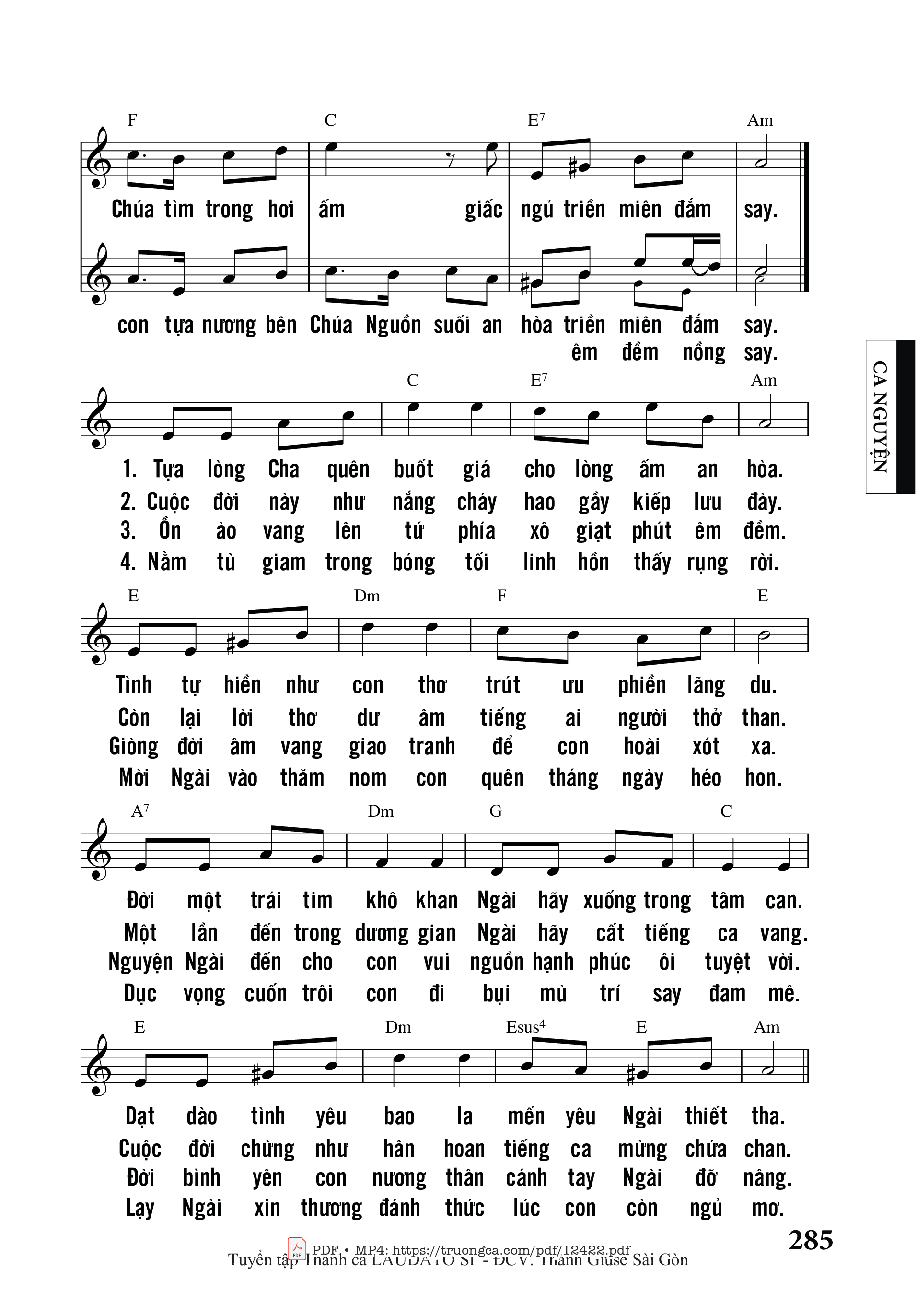 Giang tay cầu cùng Chúa giữa đêm trường ngàn sao tỏa giăng muôn hướng trùm vây thế giới, Trang 2