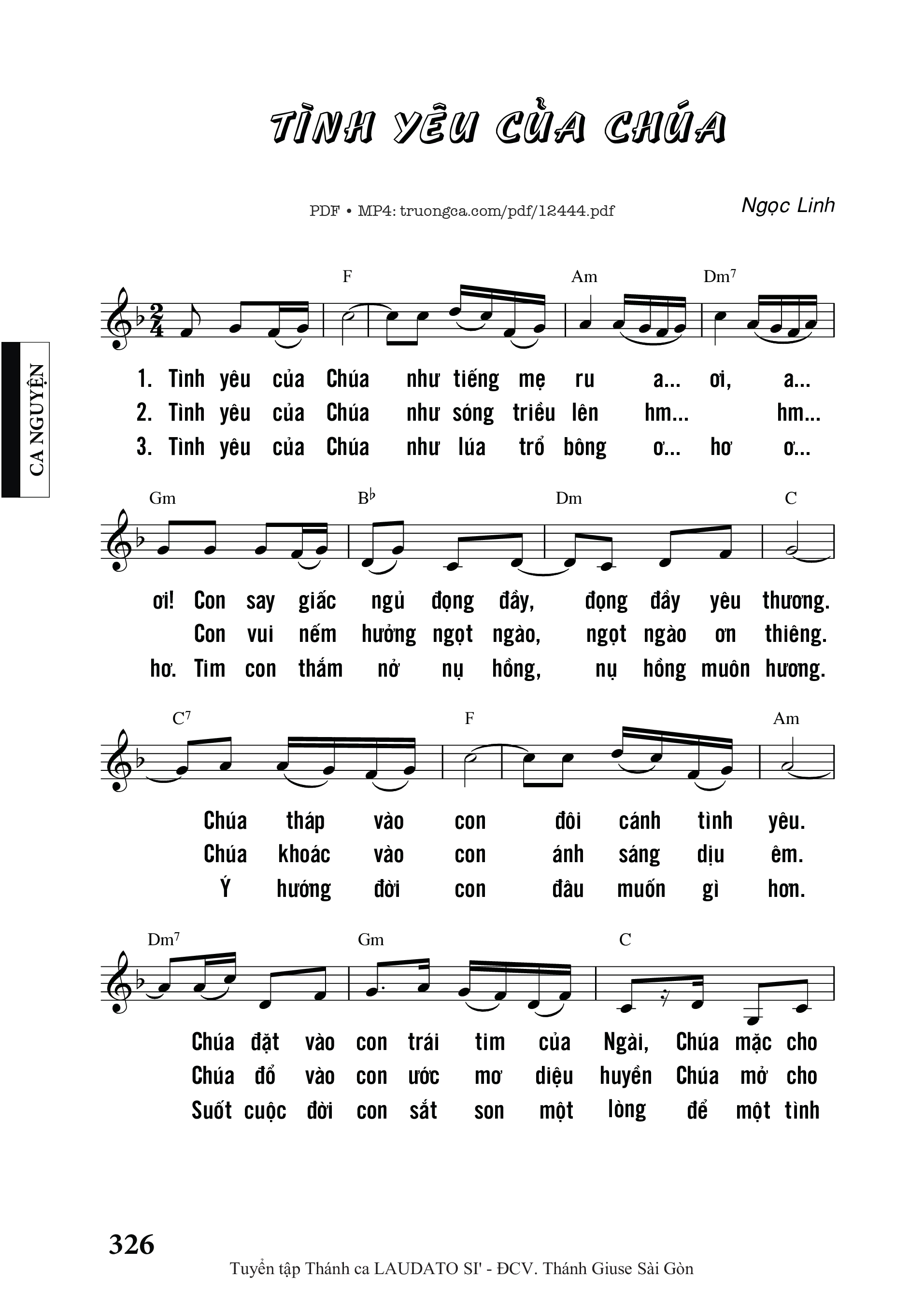 Tình Yêu Của Chúa