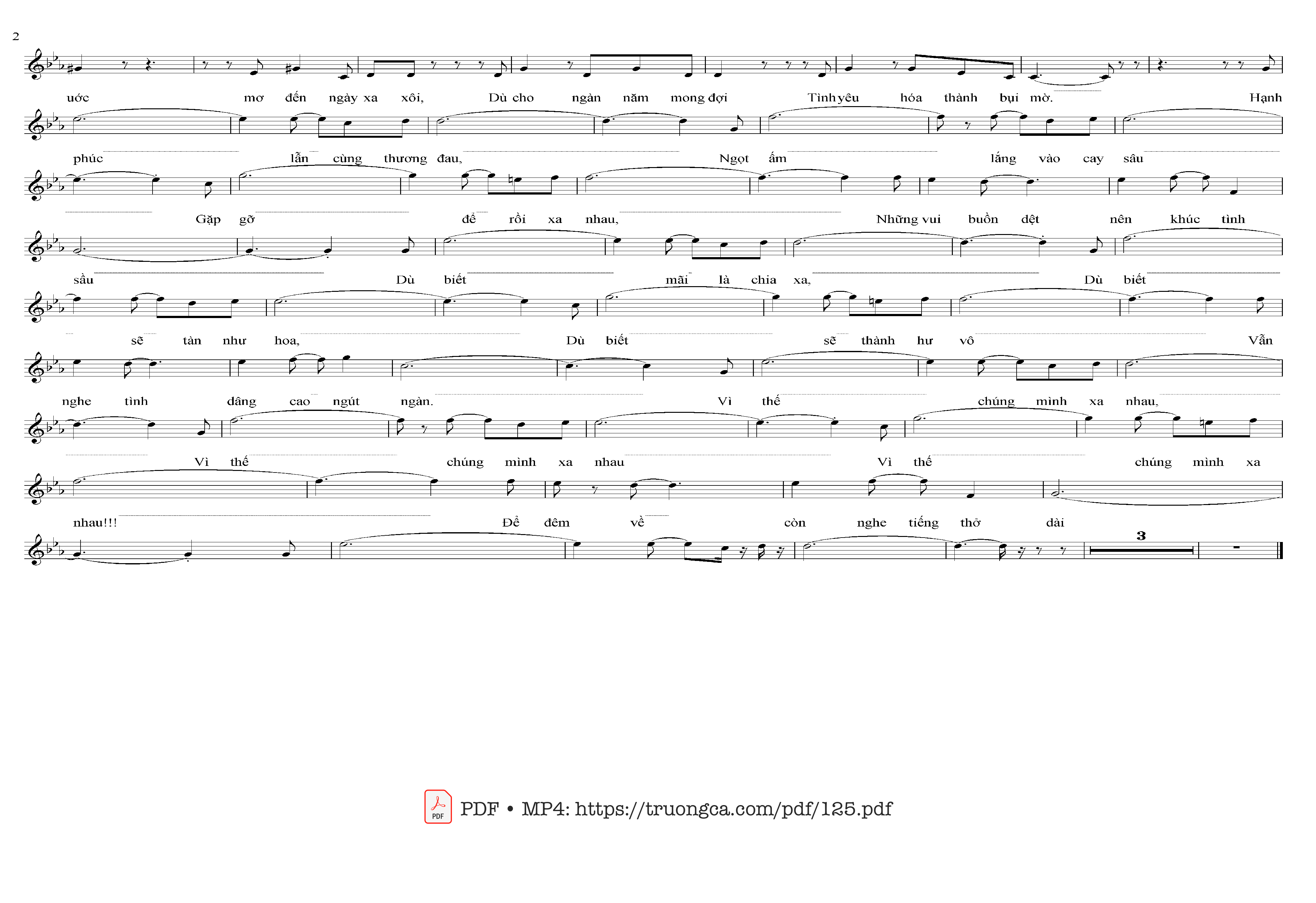 Page 2 of Sheet music PDF Anh vẫn biết - Nguyễn Trung Cang