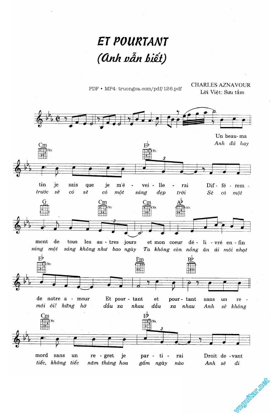 Anh vẫn biết (Et pourtant)