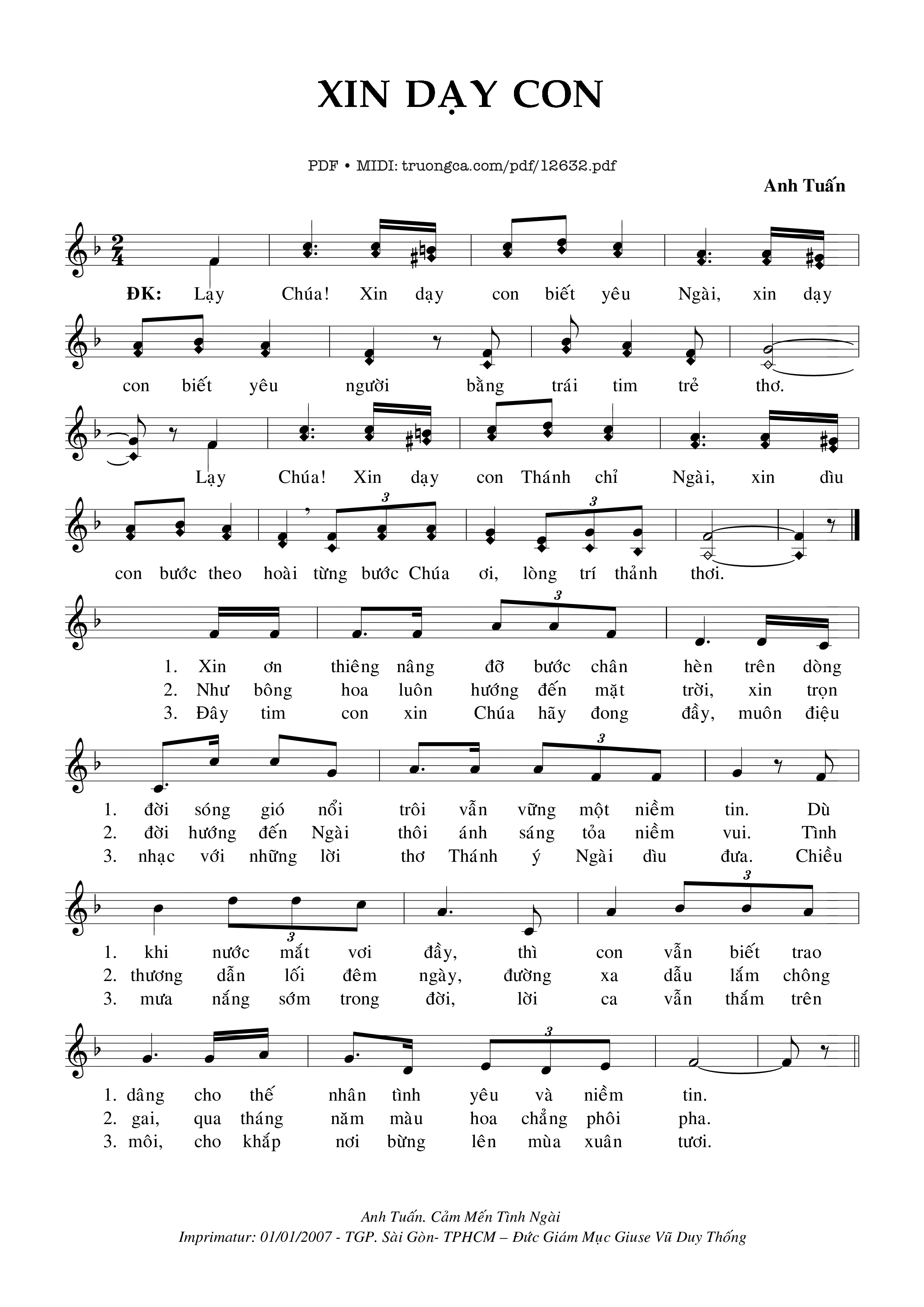 Xin Dạy Con - Anh Tuấn