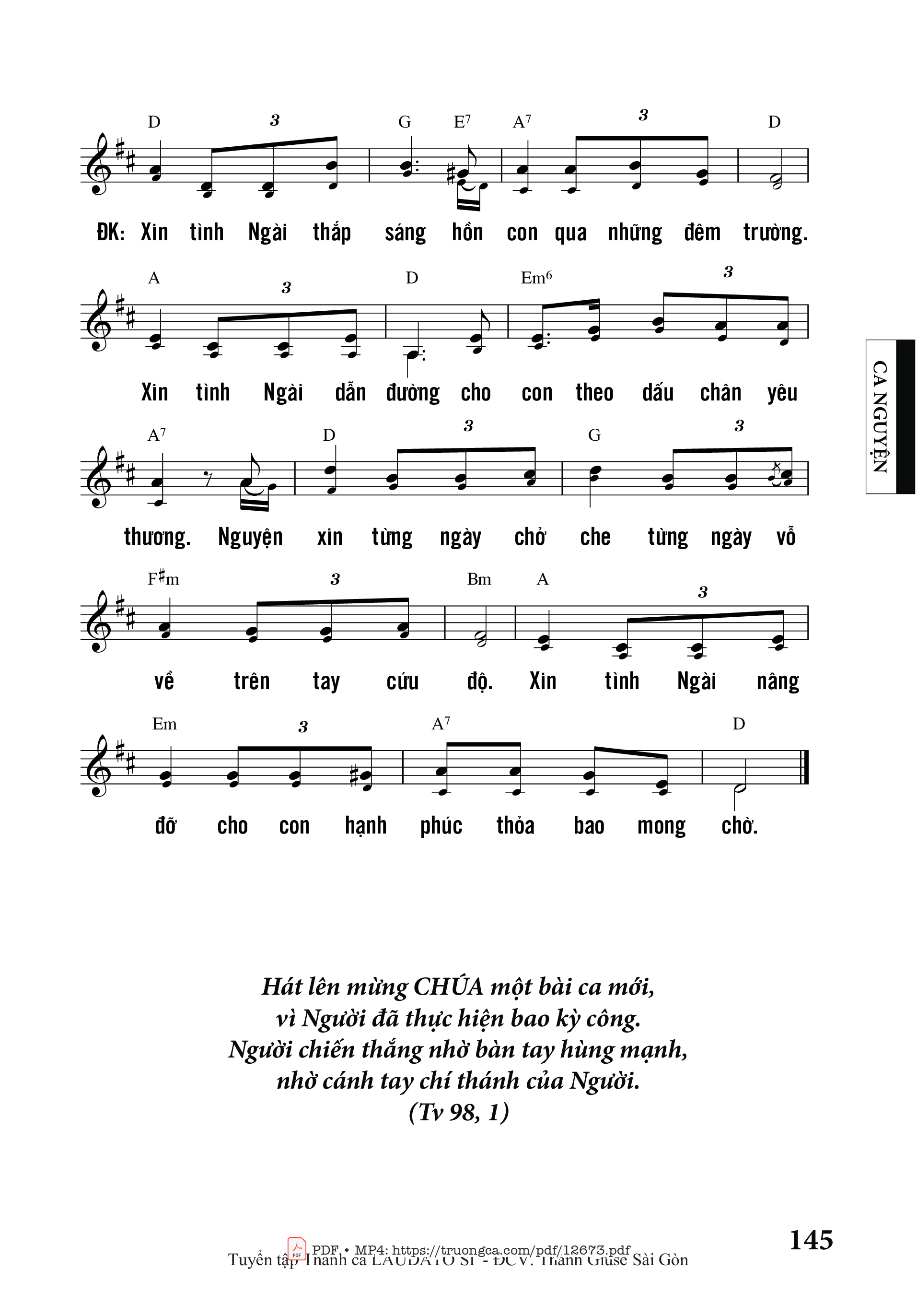 Page 2 of Sheet music PDF Bàn Tay Cứu độ - Nguyễn Duy