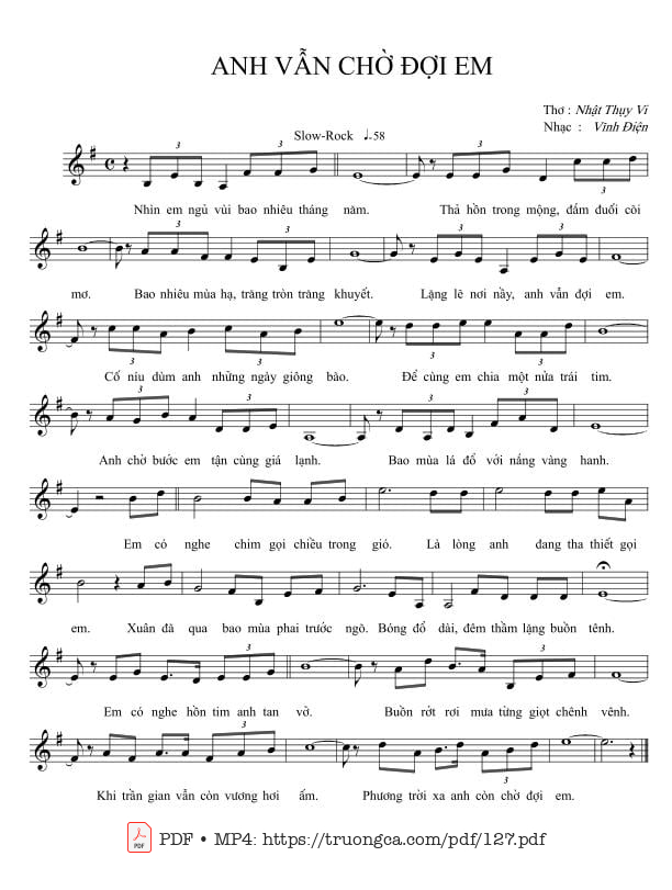 Anh vẫn chờ đợi em