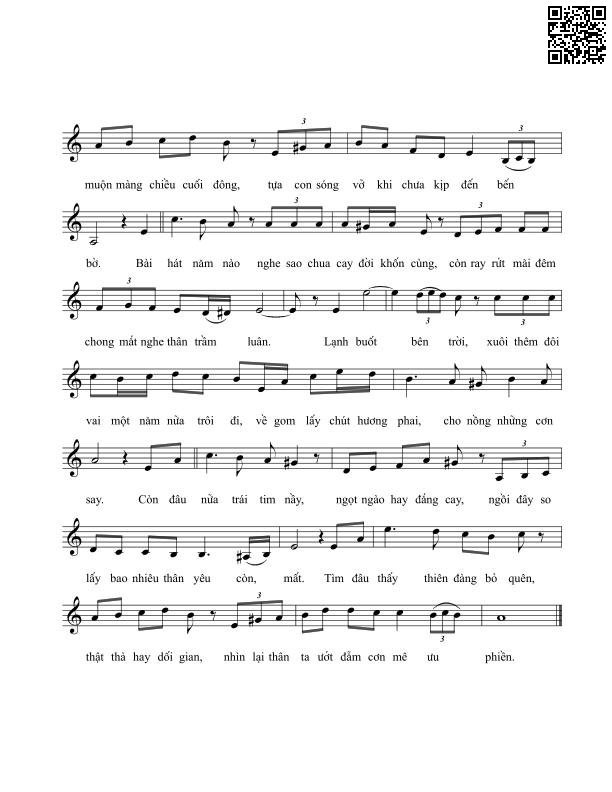 Page 2 of Sheet music PDF Còn đâu nữa - Vĩnh Điện
