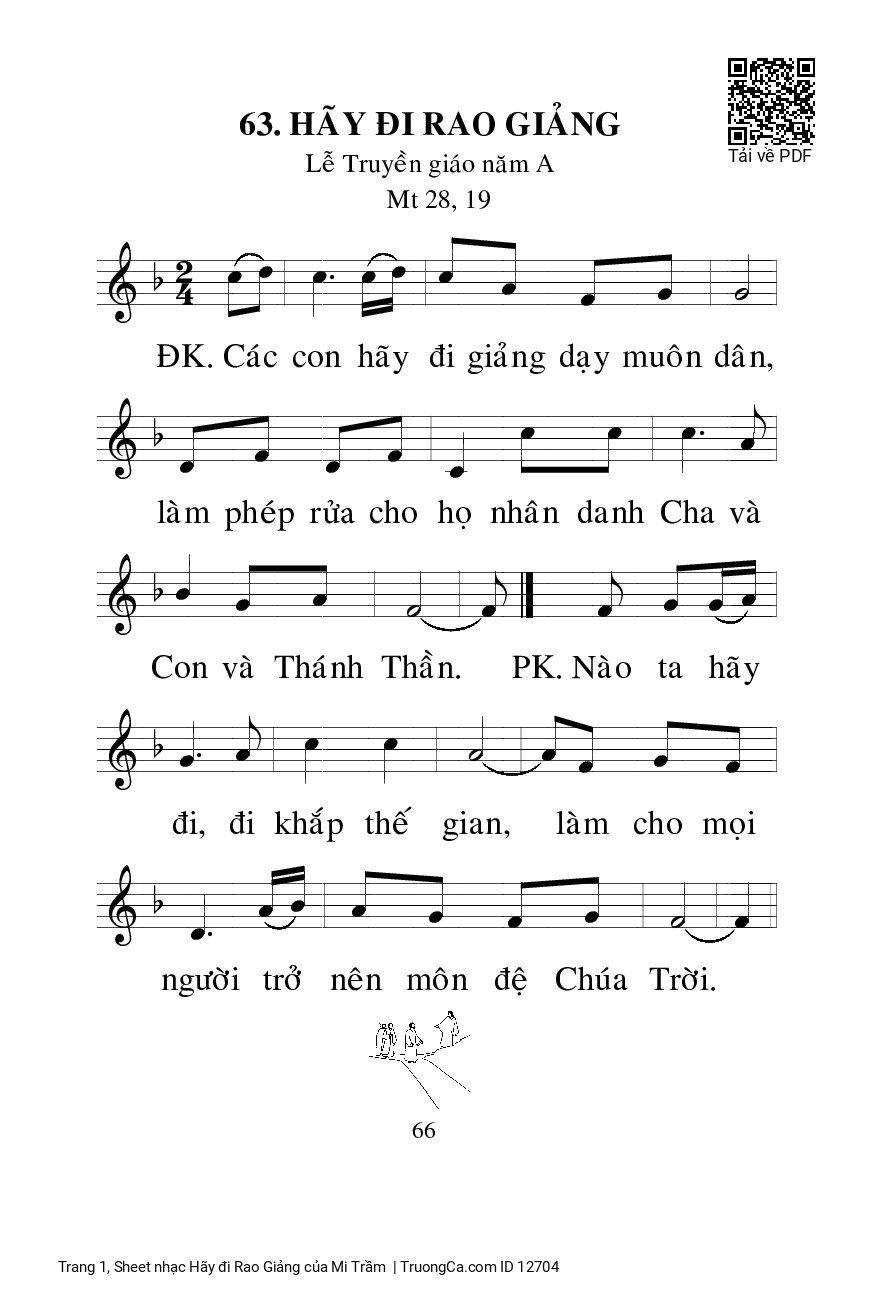 Sheet PDF of Hãy đi Rao Giảng