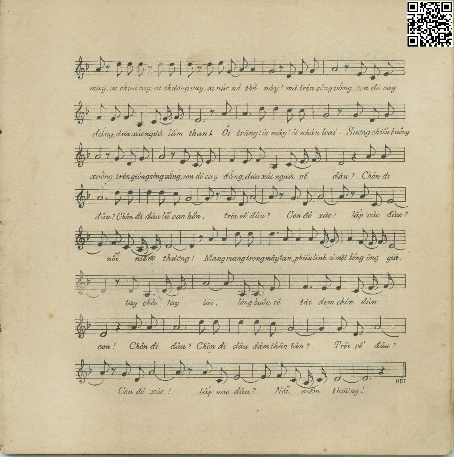 Page 2 of Sheet music PDF Con đò đưa xác - Ngọc Bích