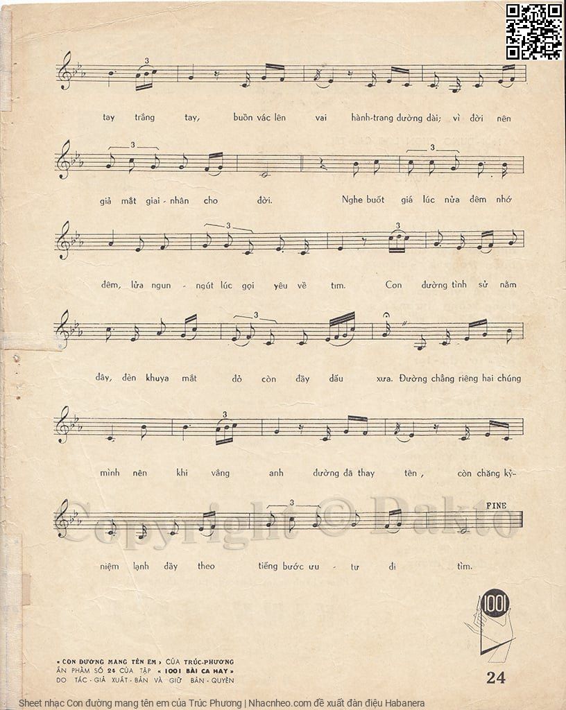 Page 3 of Sheet music PDF Con đường mang tên em - Trúc Phương