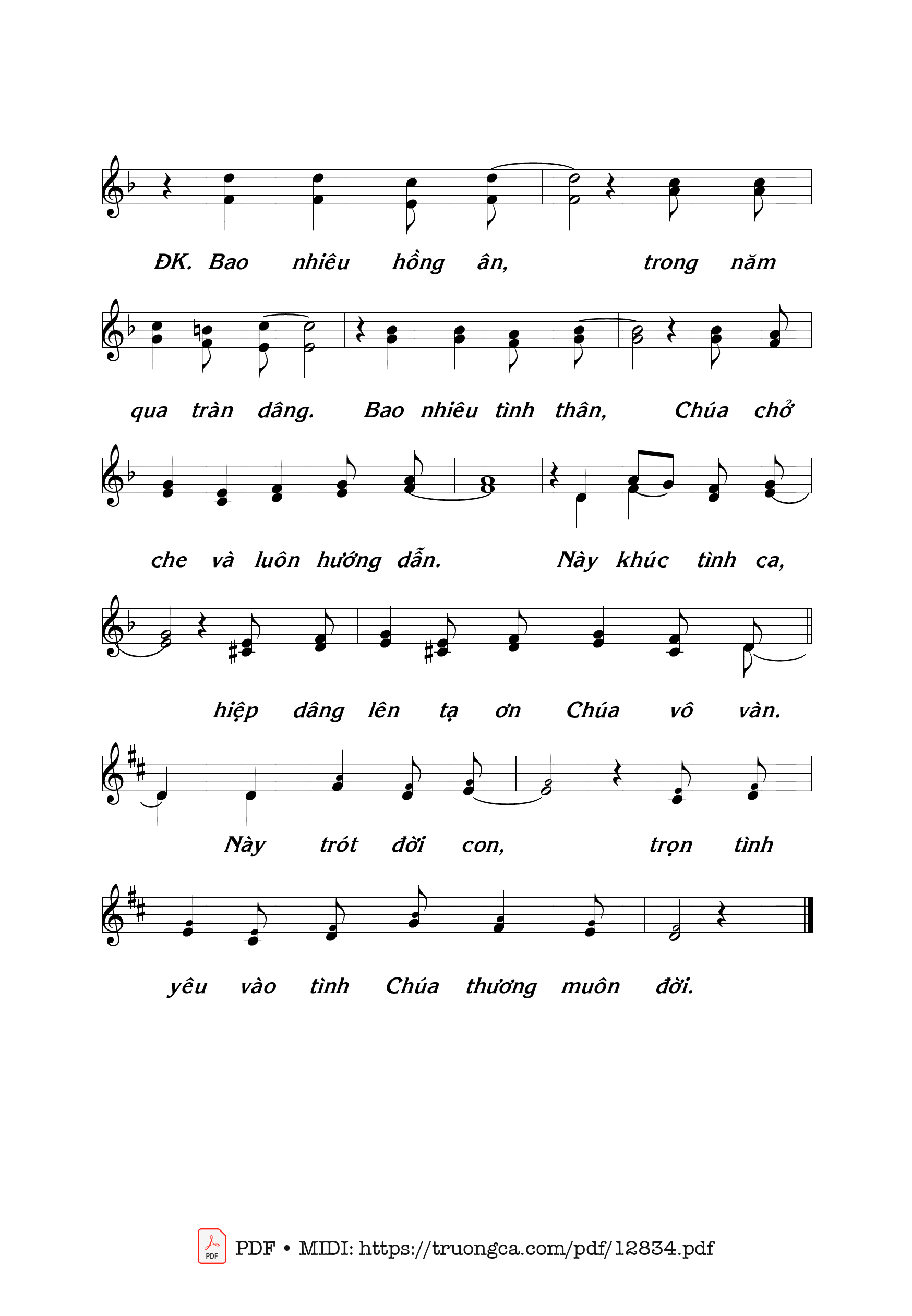 Page 3 of Sheet music PDF Xuân Hồng Ngày Mới - Thái Nguyên
