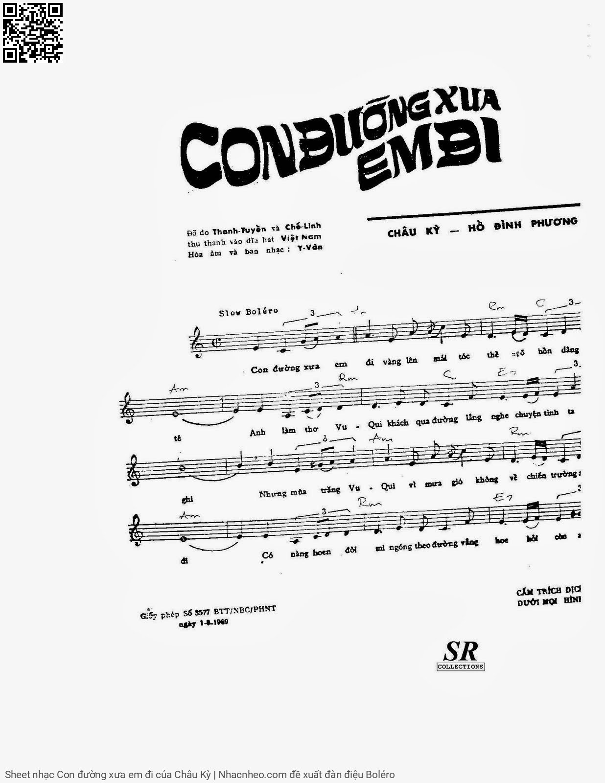 Page 3 of Sheet music PDF Con đường xưa em đi - Châu Kỳ
