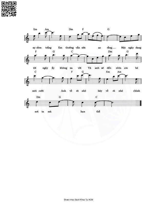 Page 2 of Sheet music PDF Cơn gió lạ - Mạnh Quân