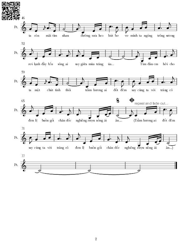 Page 2 of Sheet music PDF Còn mãi tìm nhau - Nguyễn Hoàng Đô