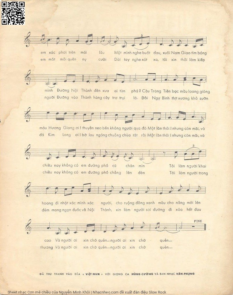 Page 5 of Sheet music PDF Cơn mê chiều - Nguyễn Minh Khôi