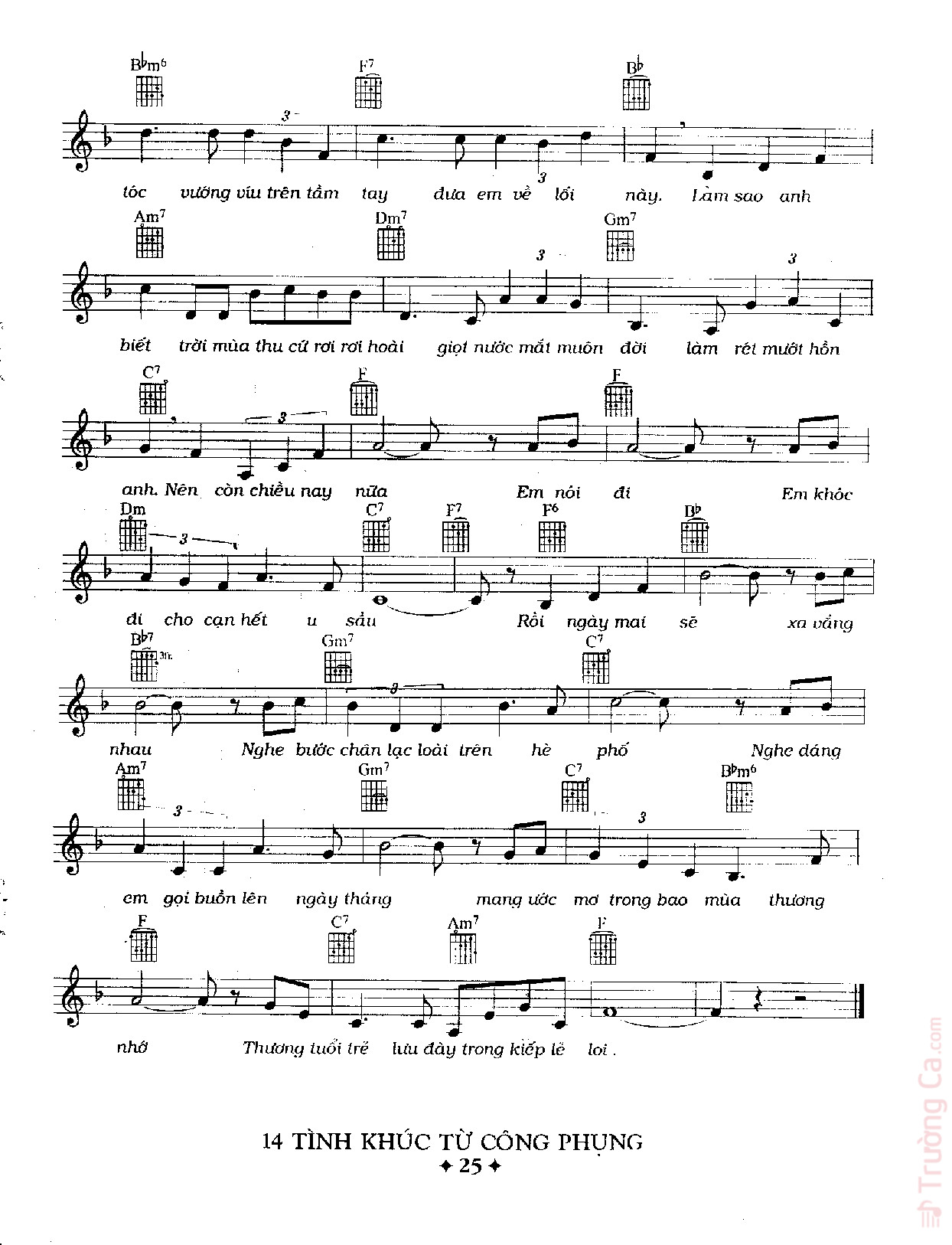 Page 2 of Sheet music PDF Còn một buổi chiều - Từ Công Phụng