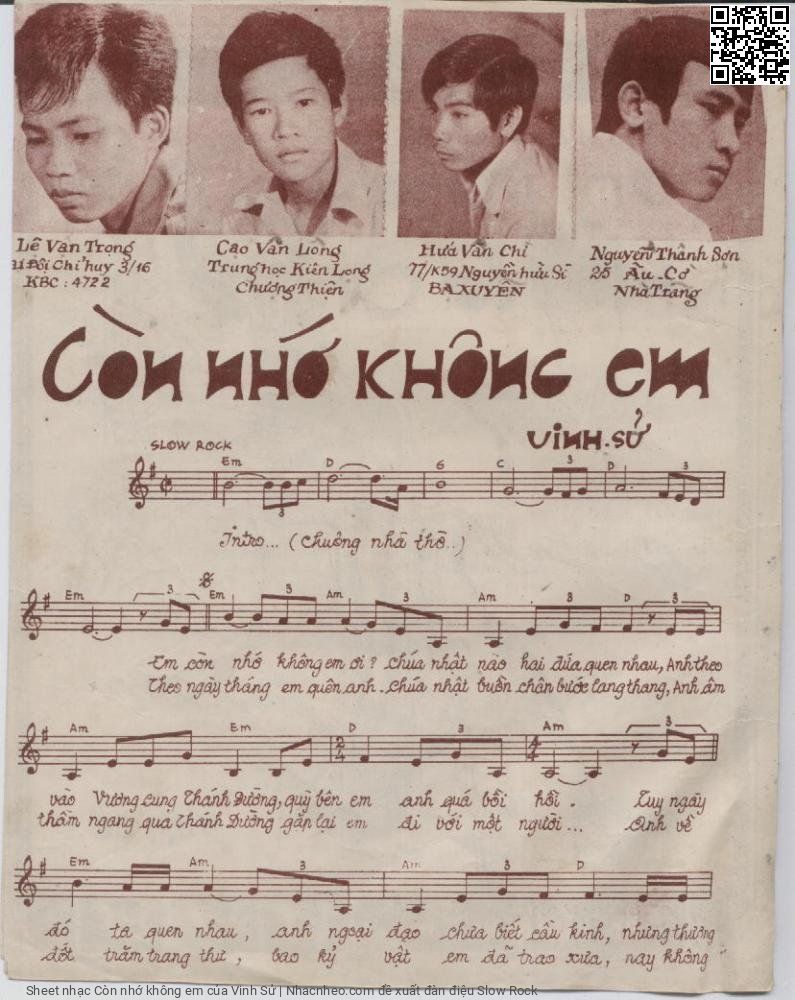 Page 2 of Sheet music PDF Còn nhớ không em - Vinh Sử
