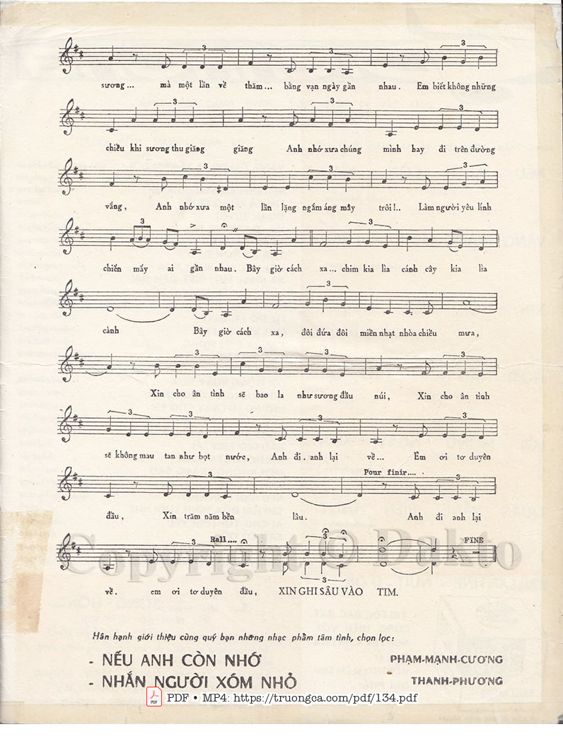 Page 3 of Sheet music PDF Anh về với em - Trần Thiện Thanh