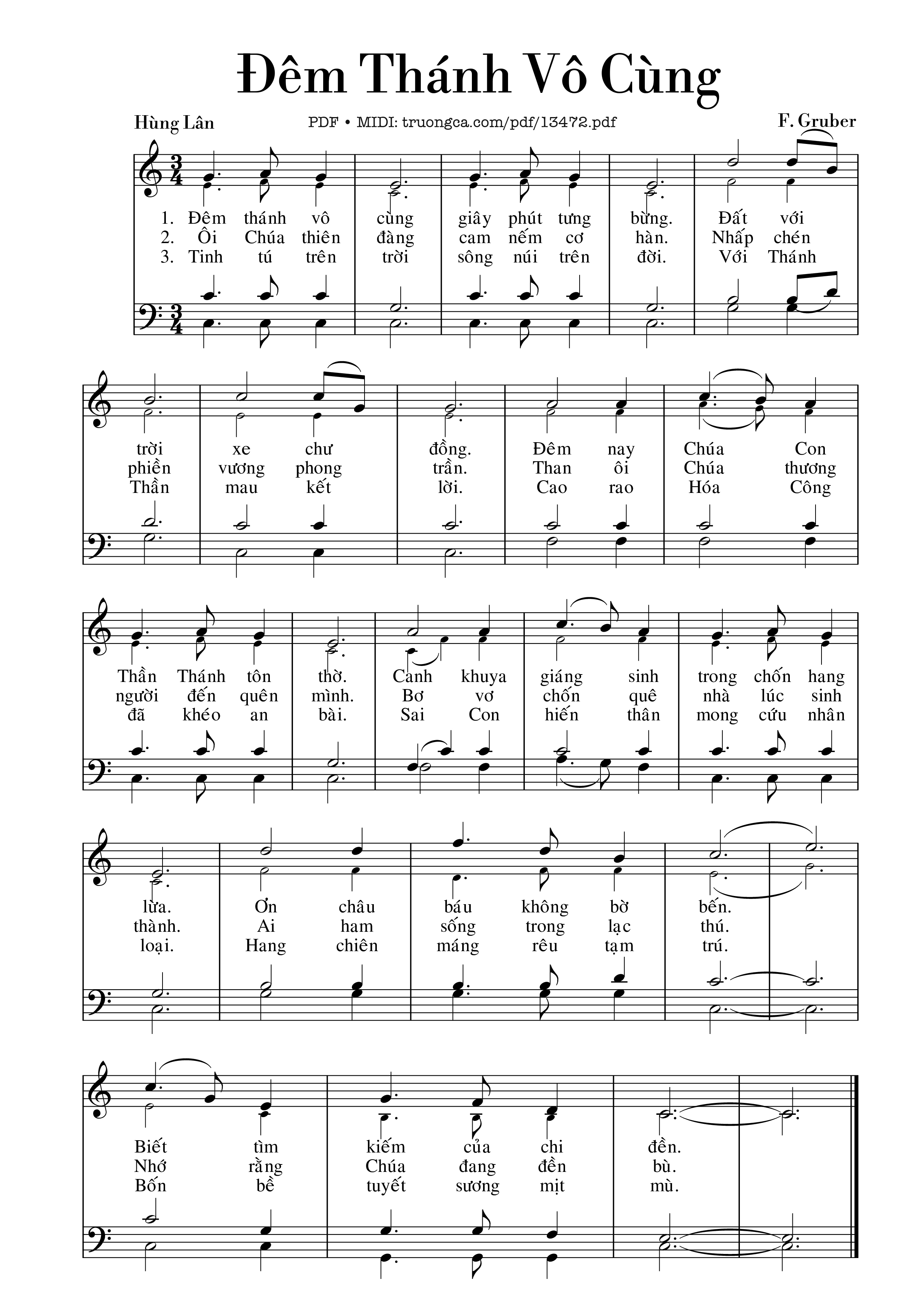 Sheet PDF of Đêm Thánh Vô Cùng