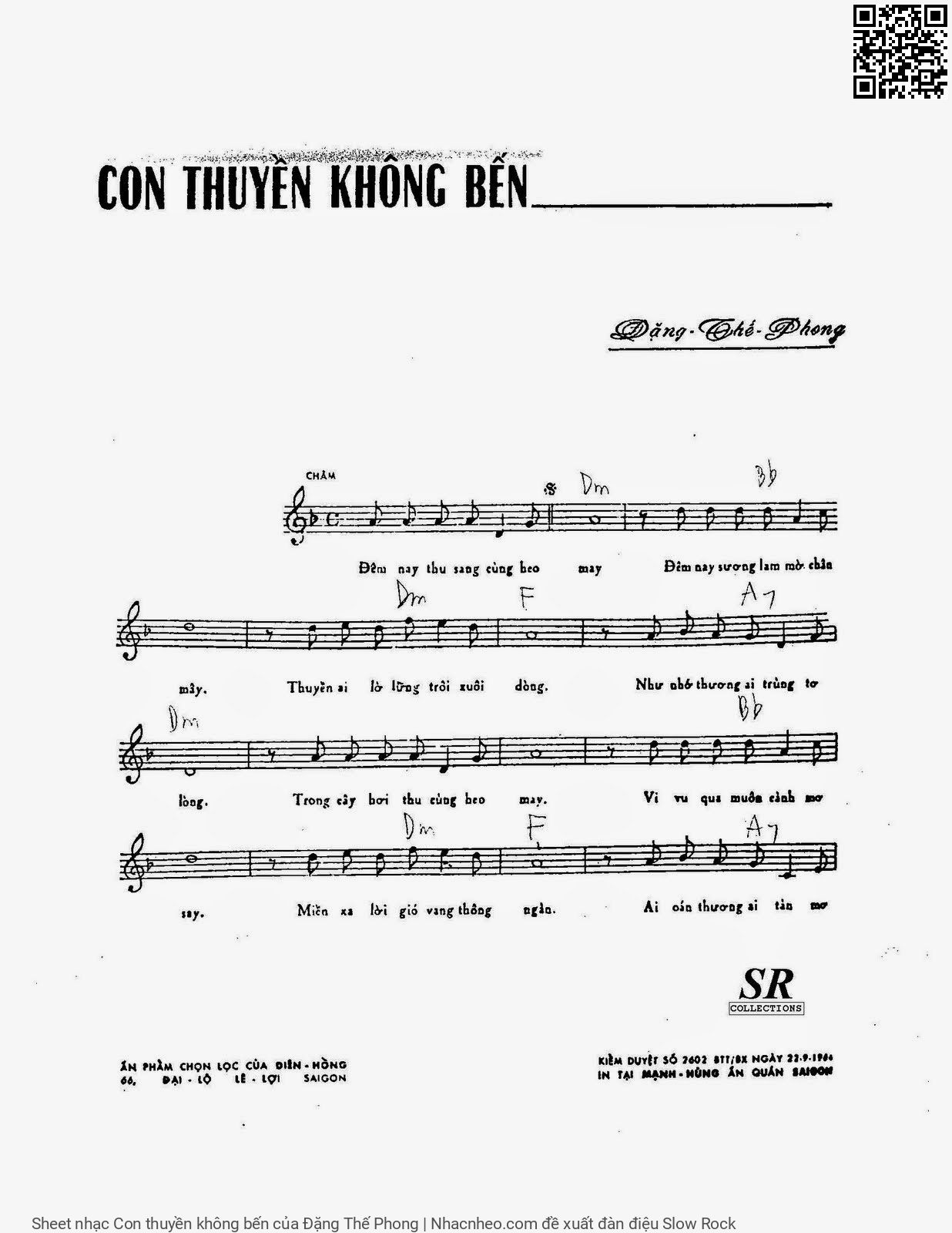 Page 6 of Sheet music PDF Con thuyền không bến - Đặng Thế Phong