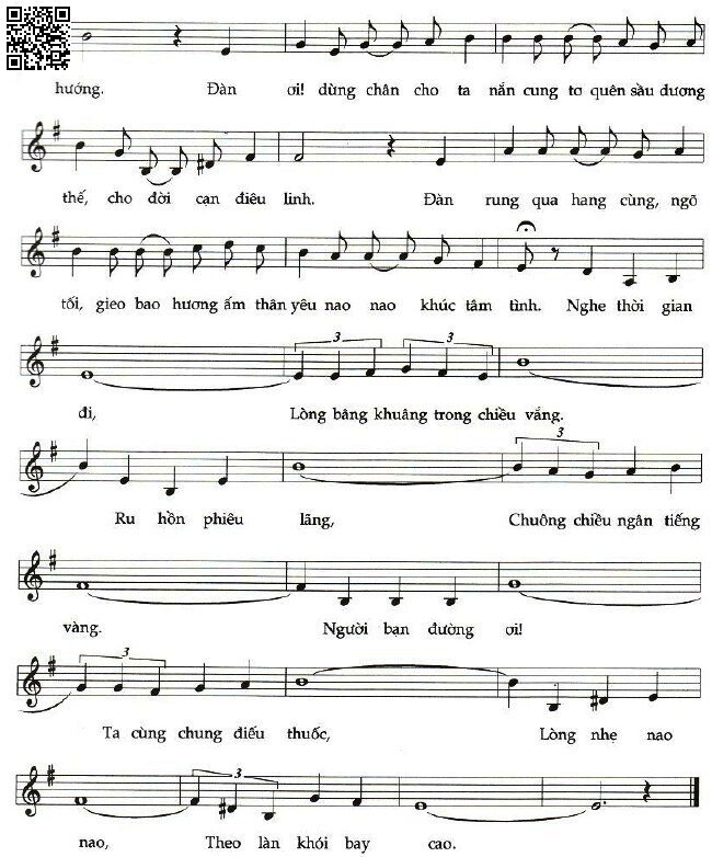 Page 2 of Sheet music PDF Cung đàn lữ thứ - Huyền Linh